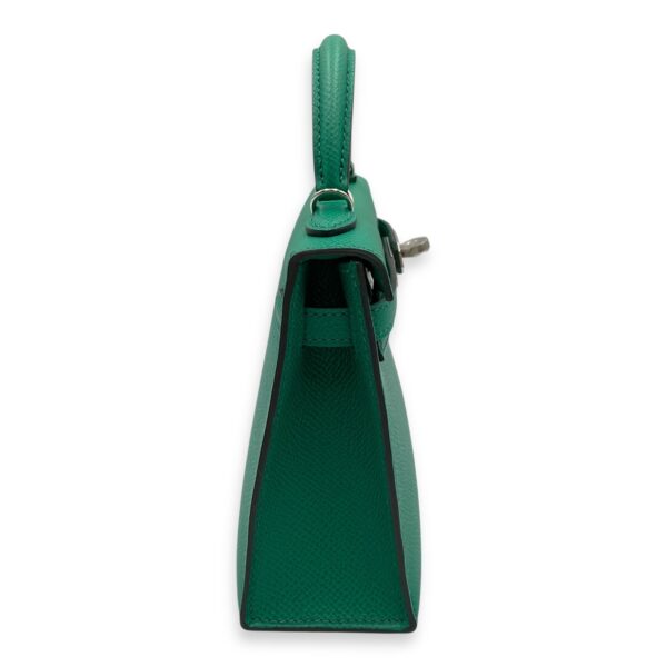 Sellier Kelly 20 Vert Jade in Epsom, Palladium hardware - Image 4