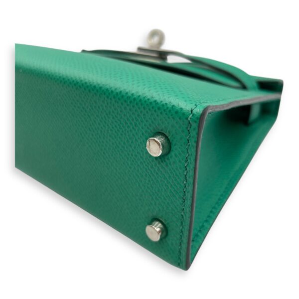 Sellier Kelly 20 Vert Jade in Epsom, Palladium hardware - Image 9