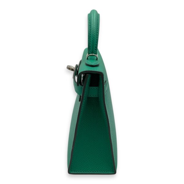Sellier Kelly 20 Vert Jade in Epsom, Palladium hardware - Image 5