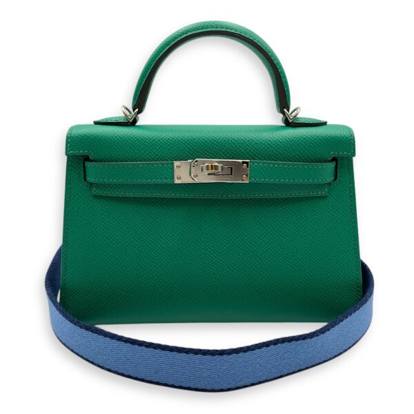 Sellier Kelly 20 Vert Jade in Epsom, Palladium hardware - Image 12