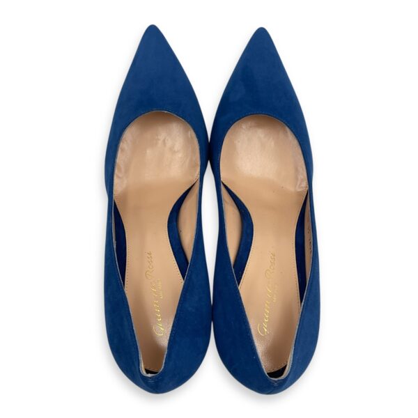 Suede 37.5 Royal Blue Pumps - Image 4