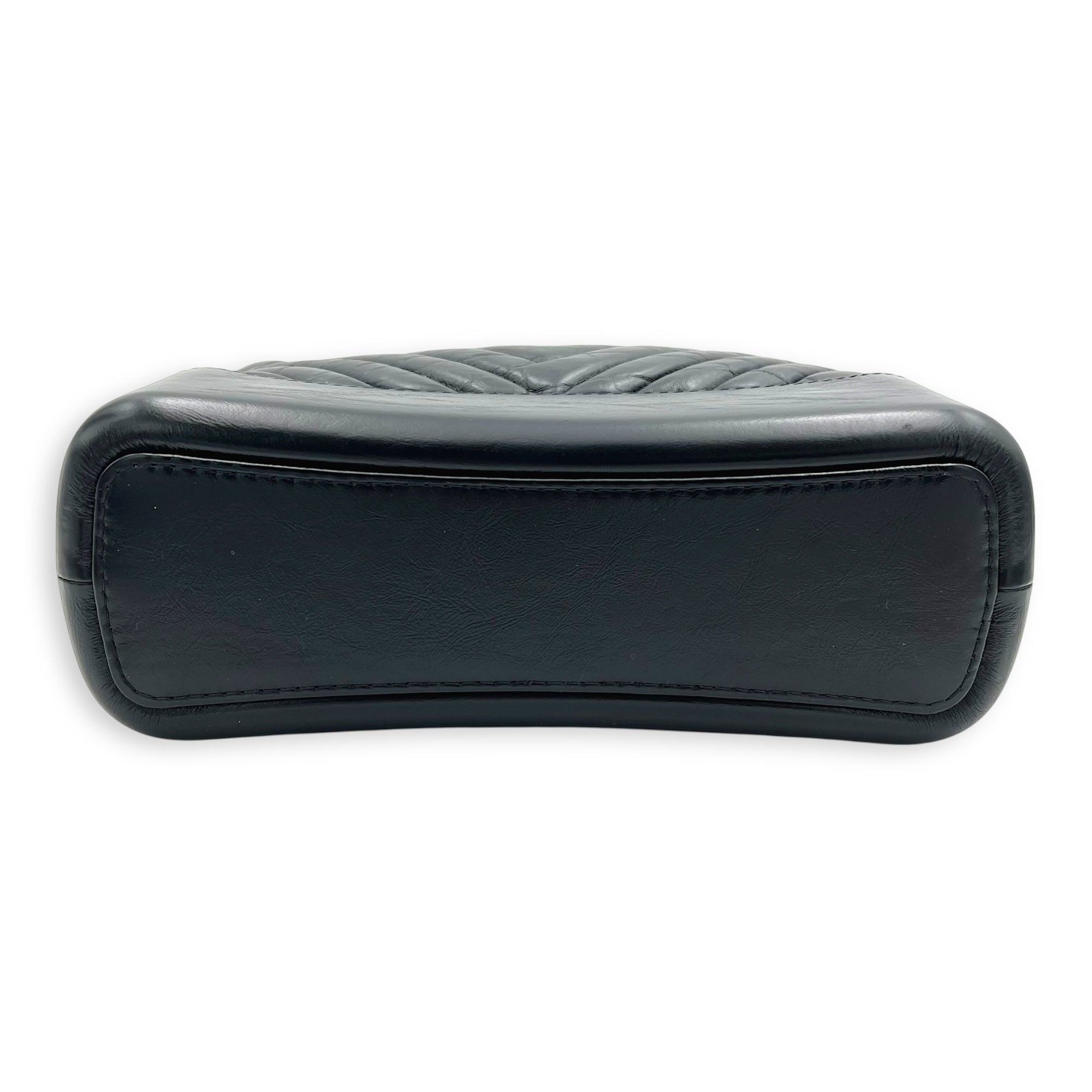 Gabrielle Large Black Shoulder Bag in Calfskin, So Black hardware - Image 6