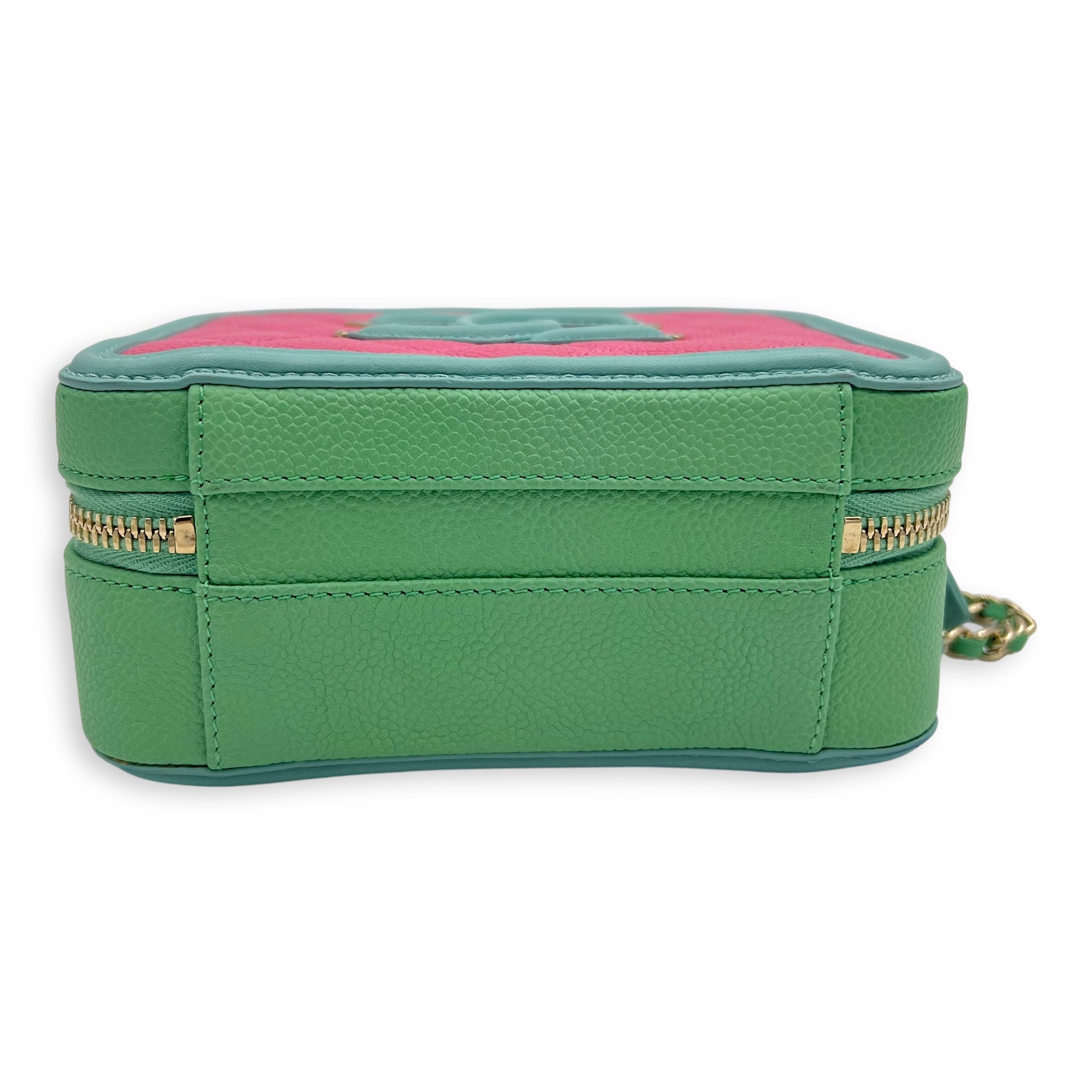 Filigree Small Multi-colour Vanity Bag in Caviar Leather, Gold hardware - Image 4