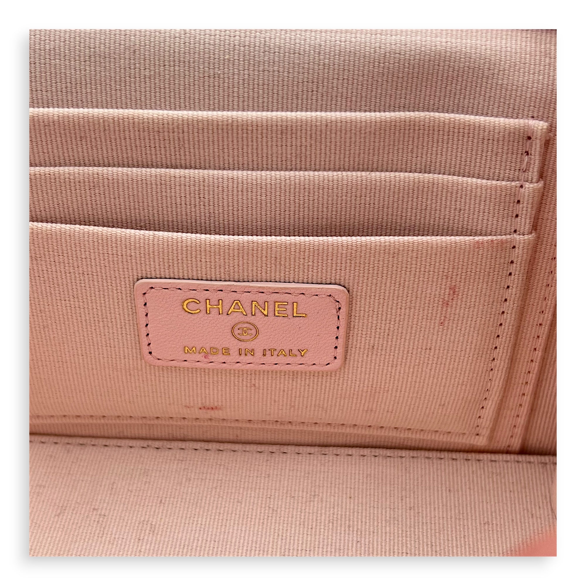 Vanity Crossbody Bag Pink in Lambskin, Gold hardware - Image 14