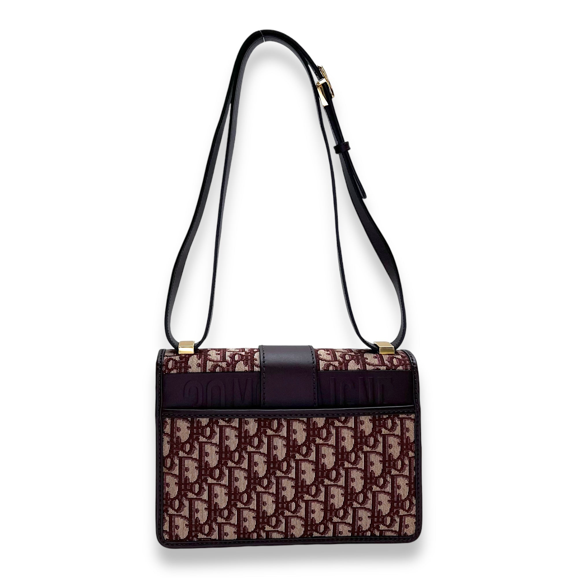 30 Montaigne Medium Red Crossbody Bag in Jacquard, Gold hardware - Image 3