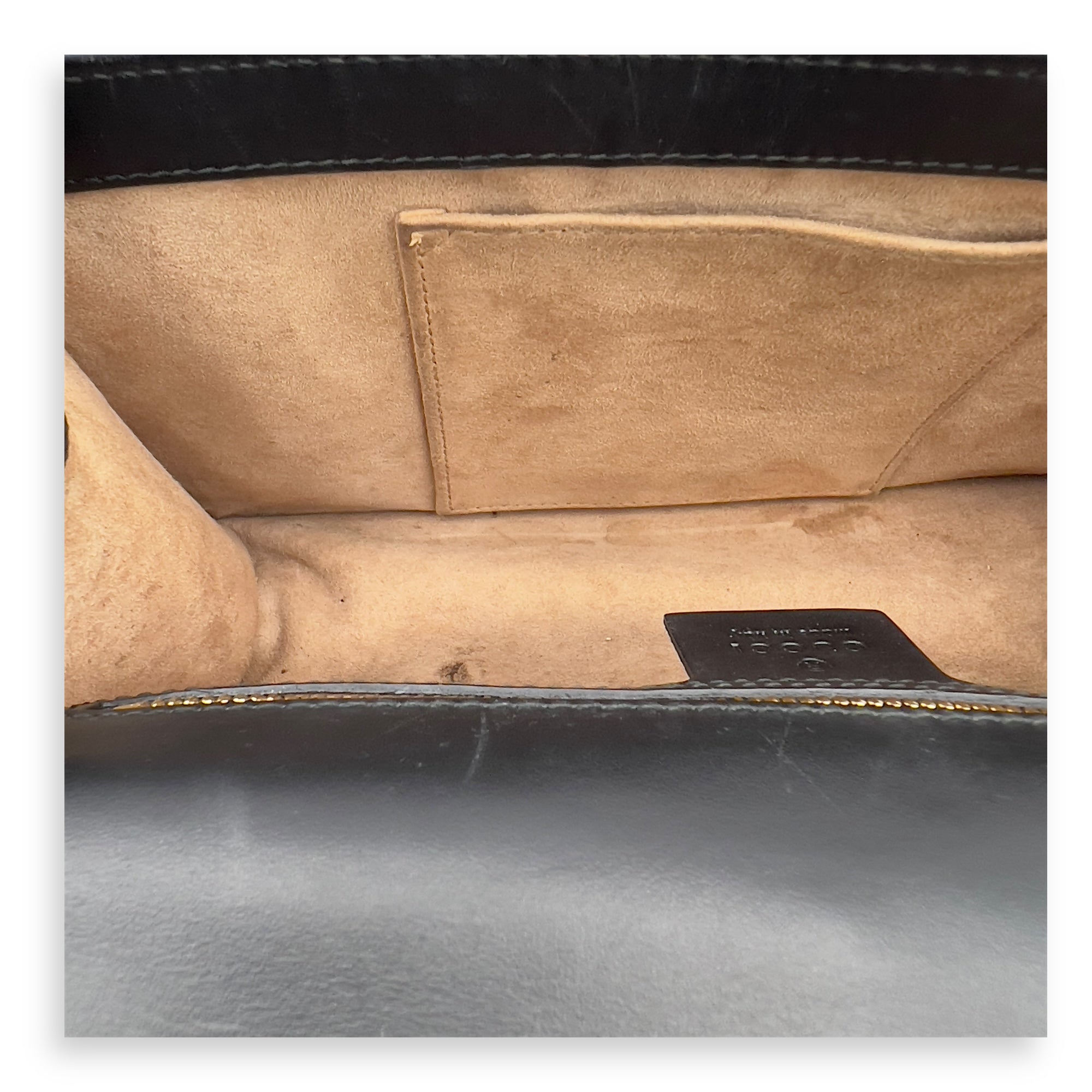 Sylvie Shoulder Bag Black in Calfskin, Gold hardware - Image 12