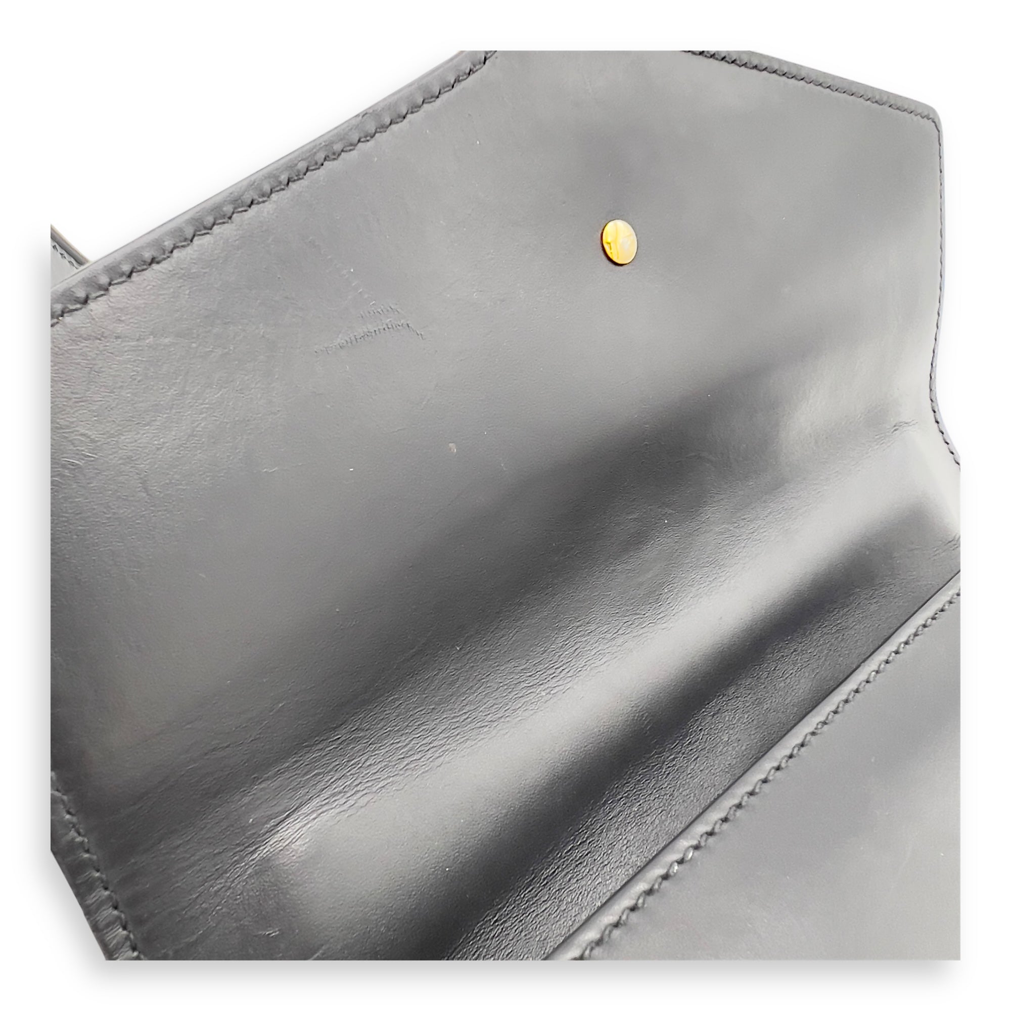 Sylvie Shoulder Bag Black in Calfskin, Gold hardware - Image 27