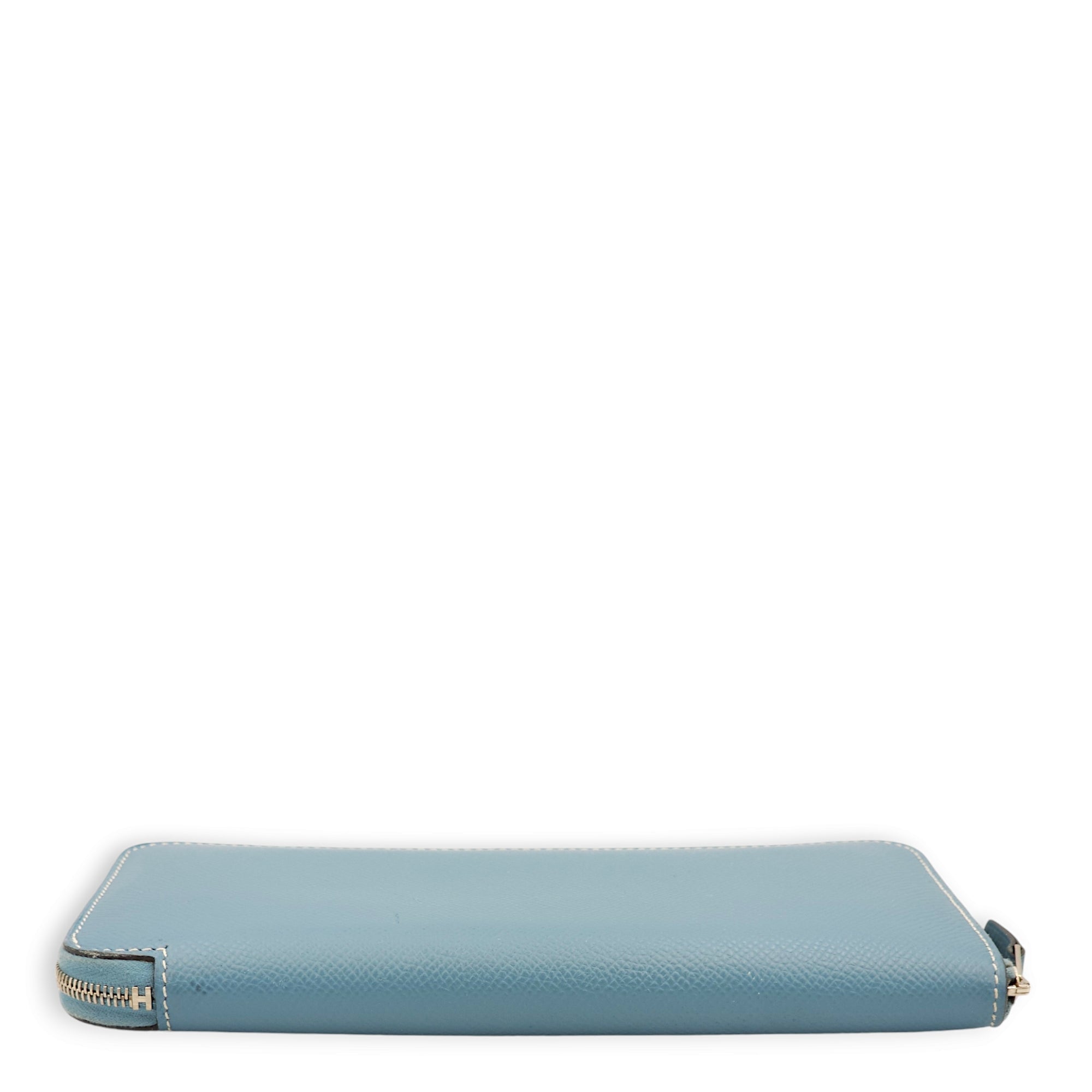 Azap Blue Jean Wallet in Epsom, Palladium hardware - Image 10