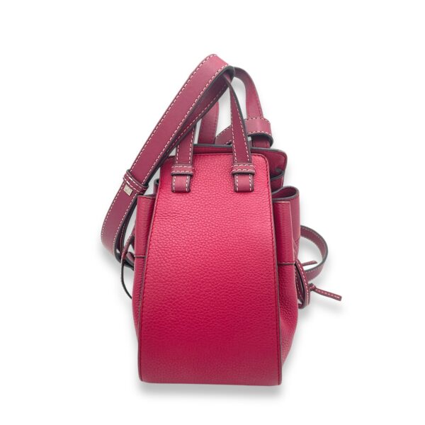 Hammock Mini Red Top Handle Bag in Calfskin, Silver hardware - Image 3