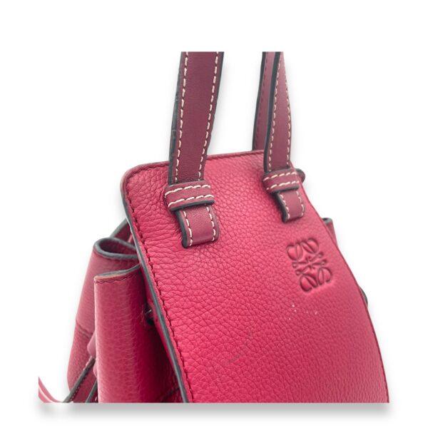 Hammock Mini Red Top Handle Bag in Calfskin, Silver hardware - Image 8