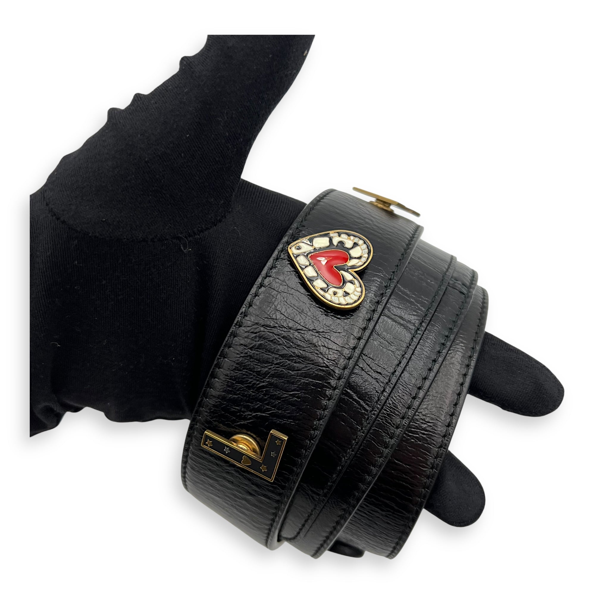 Lady Dior Top Handle Bag Small Black in Calfskin, Gold hardware - Image 13