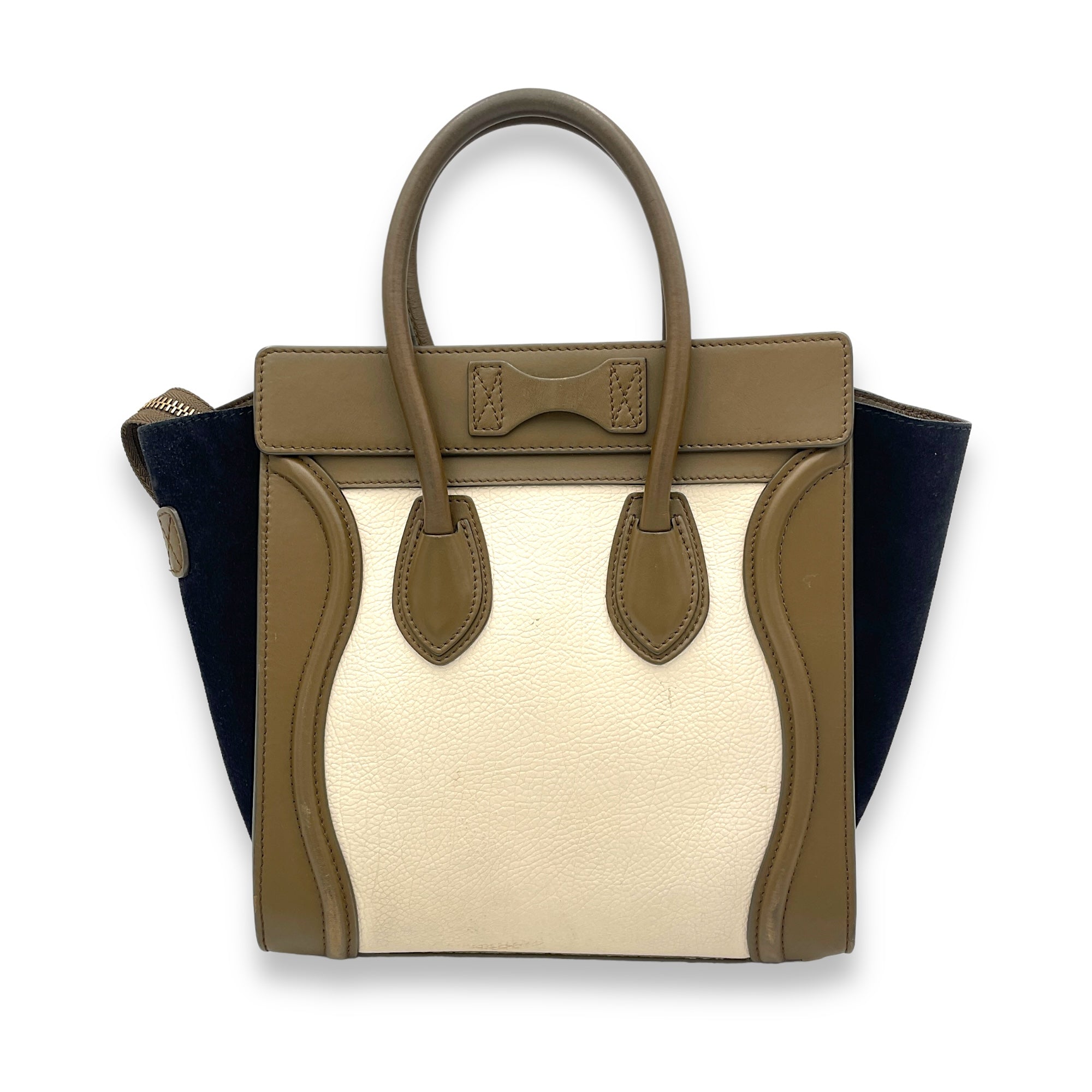 Luggage Top Handle Bag Micro Multi-colour in Calfskin - Image 3