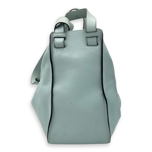 Hammock Medium Blue Top Handle Bag in Calfskin, Silver hardware - Image 3