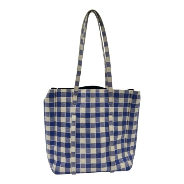 Everyday Tote Bag Blue in Calfskin, Silver hardware - Image 3
