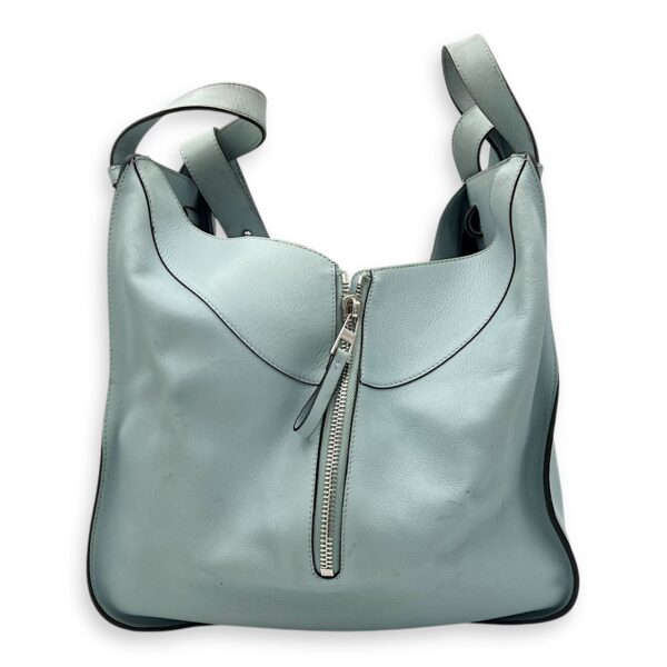 Hammock Medium Blue Top Handle Bag in Calfskin, Silver hardware - Image 4