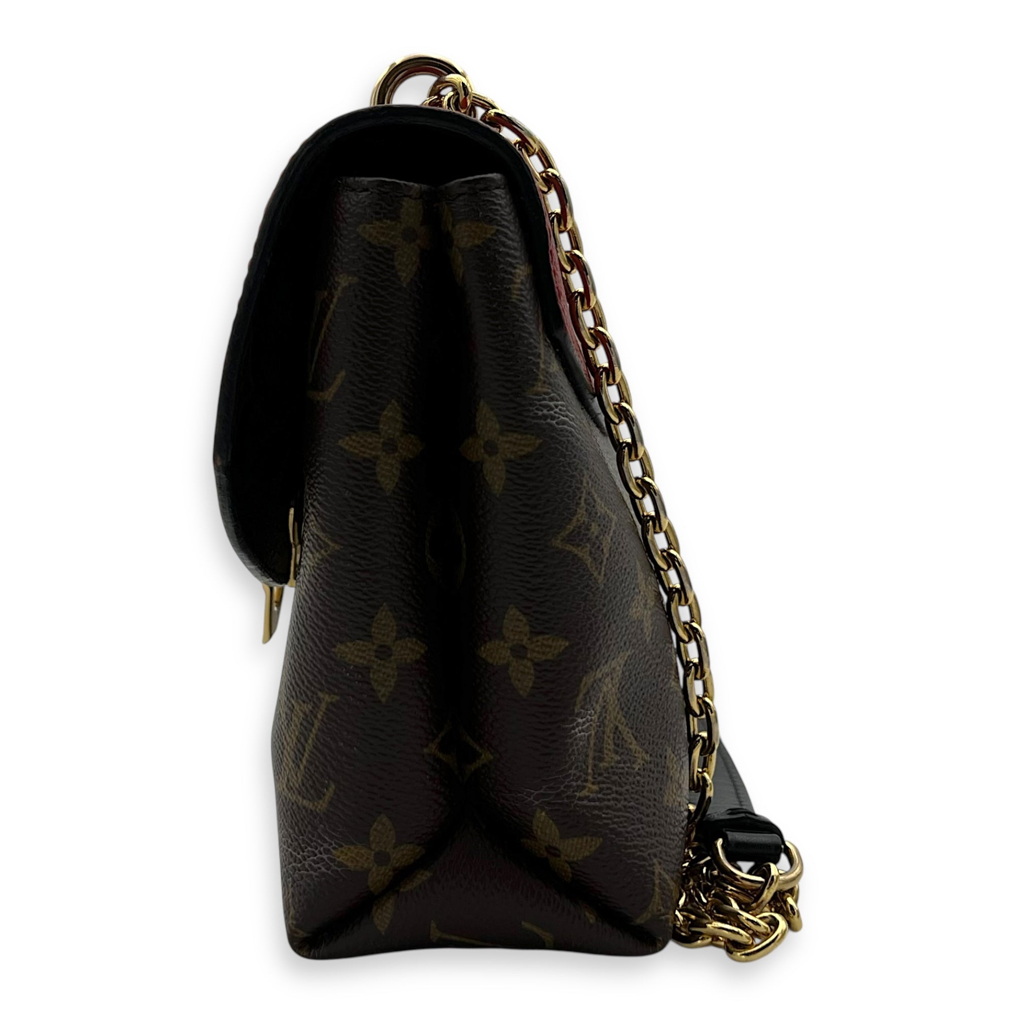 Saint Placide Crossbody Bag Brown in Monogram Coated Canvas, Gold hardware - Image 4