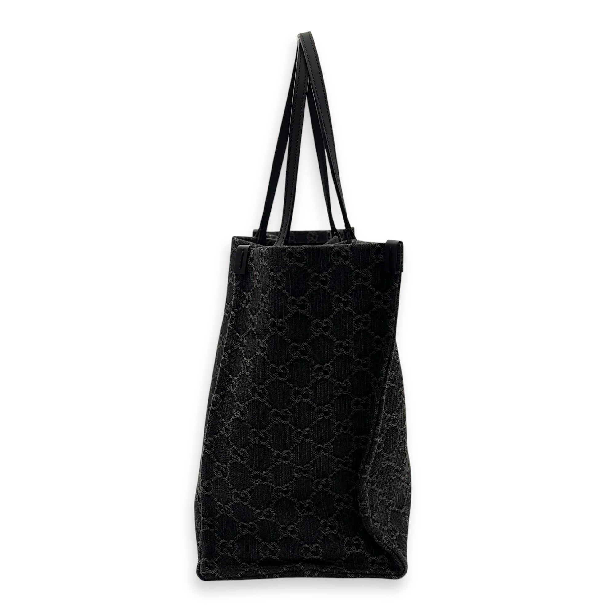 Ophidia Large Grey Tote Bag in Denim - Image 5