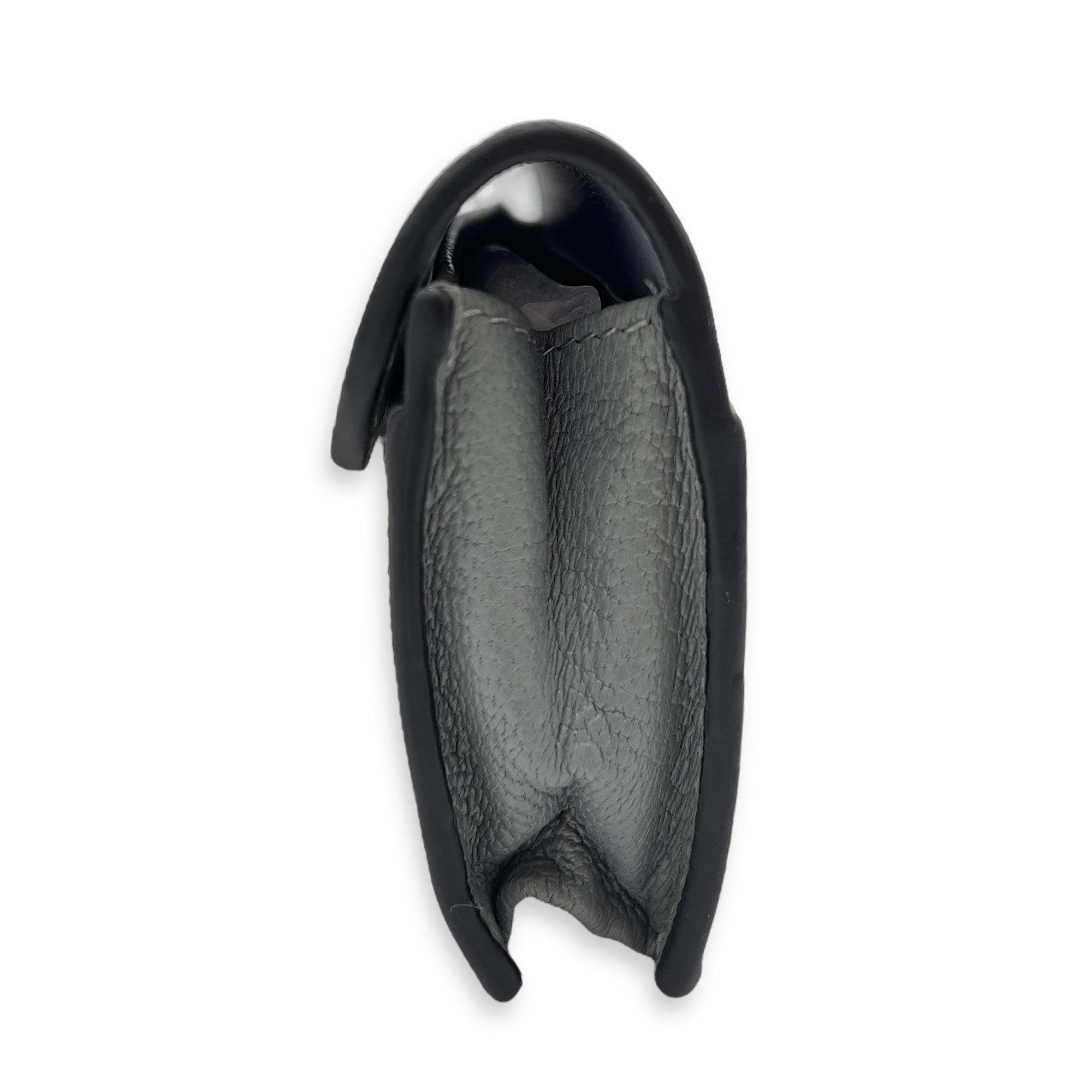 Saddle Blue Card Holder in Calfskin, Gold hardware - Image 6