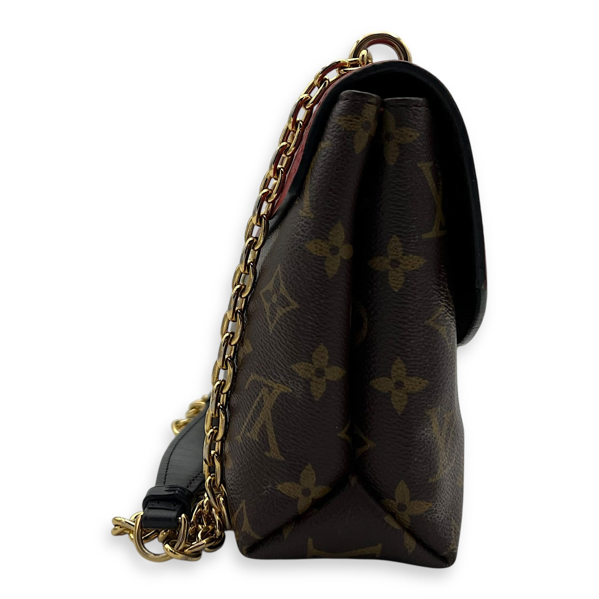 Saint Placide Crossbody Bag Brown in Monogram Coated Canvas, Gold hardware - Image 5