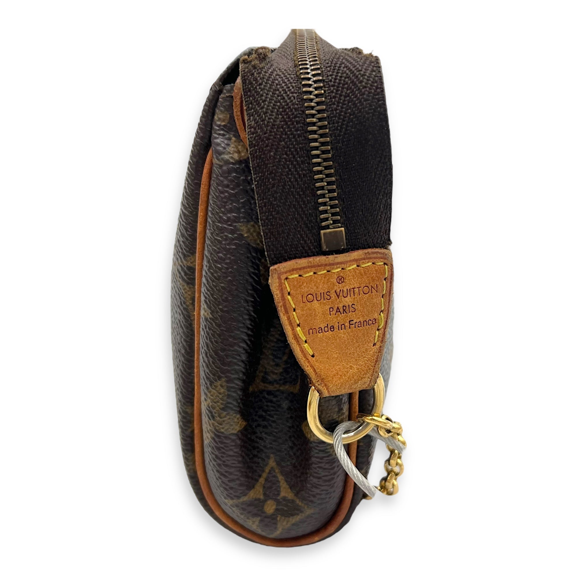 Eva Crossbody Bag Brown in Monogram Coated Canvas, Gold hardware - Image 5