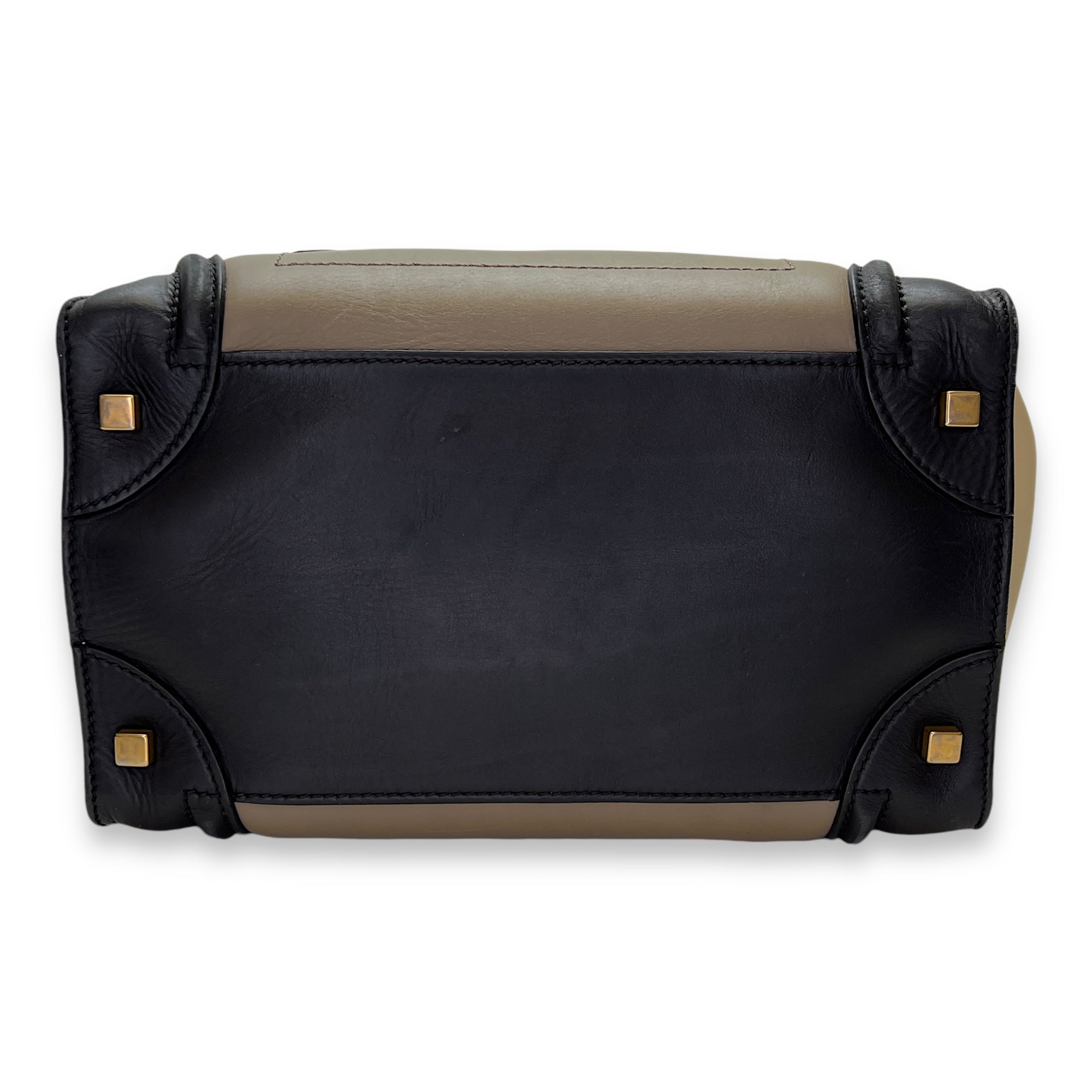 Luggage Mini Multi-colour Top Handle Bag in Calfskin, Gold hardware - Image 6
