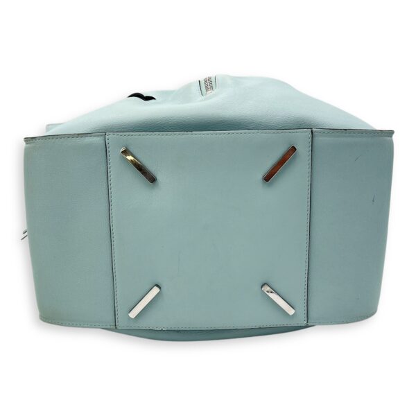 Hammock Medium Blue Top Handle Bag in Calfskin, Silver hardware - Image 6