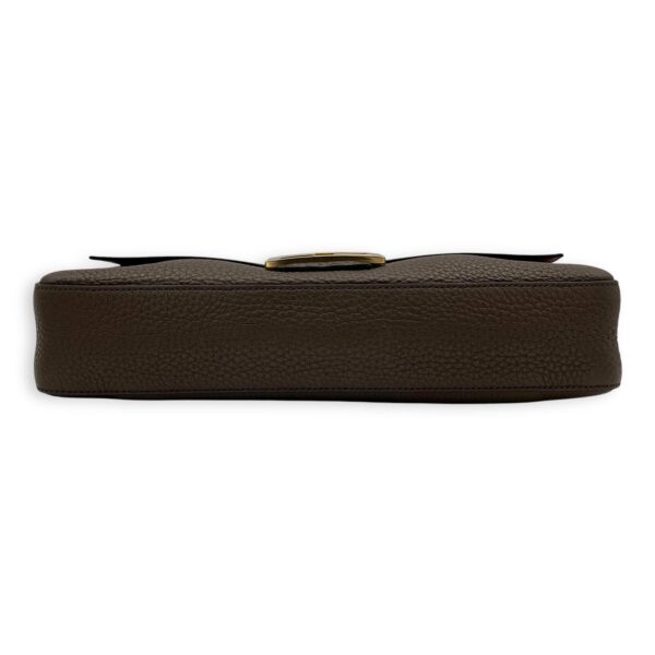 Baguette Top Handle Bag Brown in Calfskin, Silver hardware - Image 6