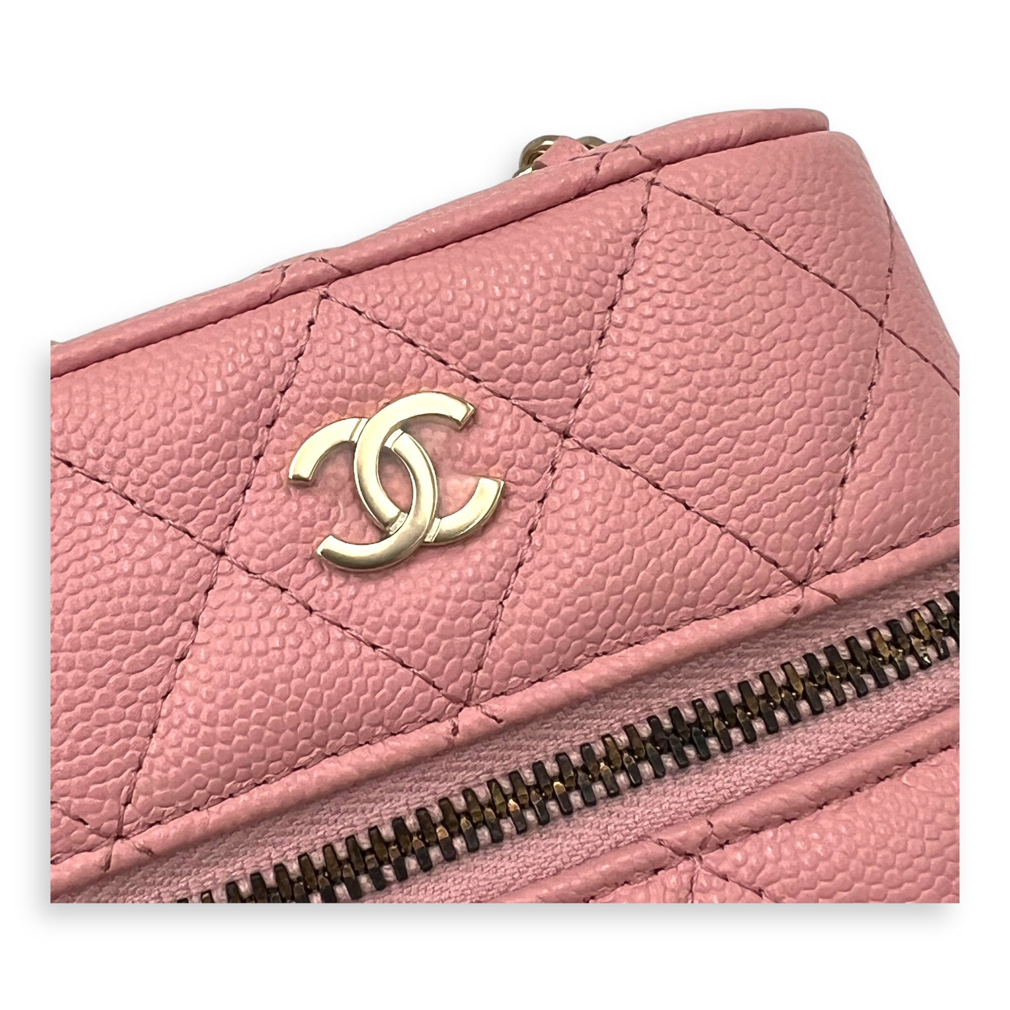 Vanity Phone Crossbody bag in Caviar leather, Gold Hardware - Image 7