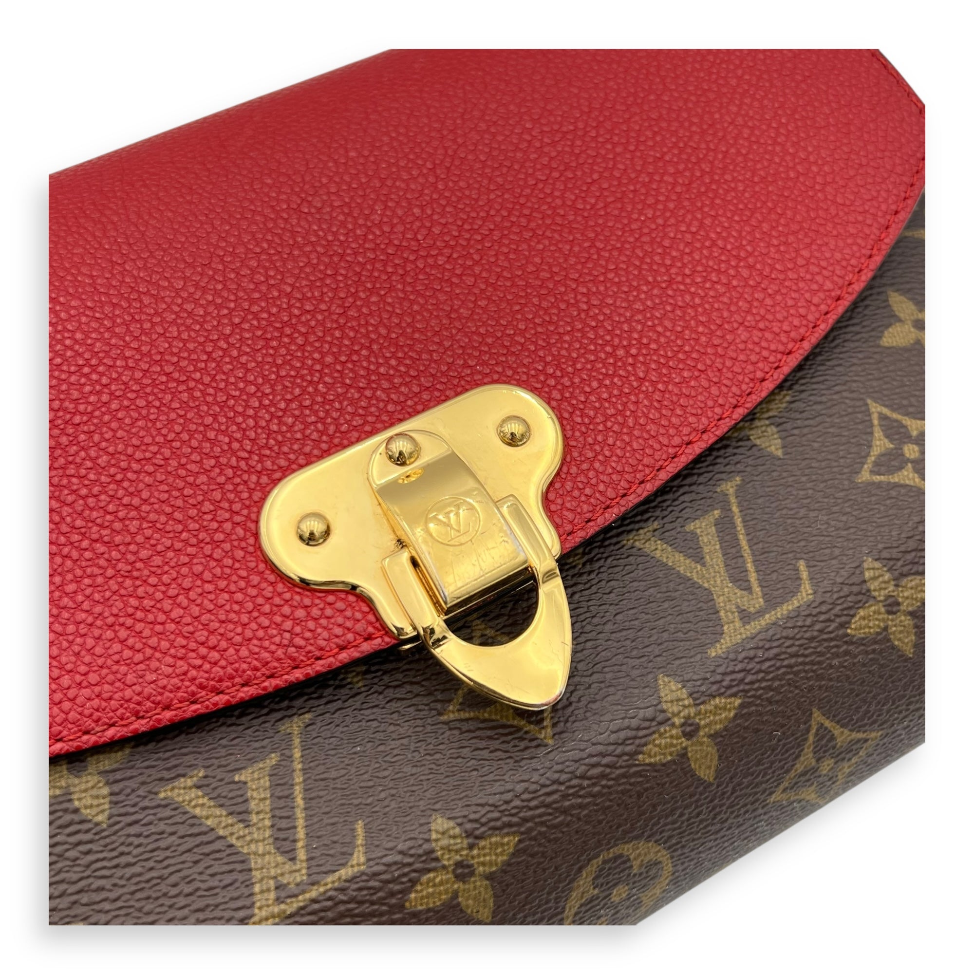 Saint Placide Crossbody Bag Brown in Monogram Coated Canvas, Gold hardware - Image 7