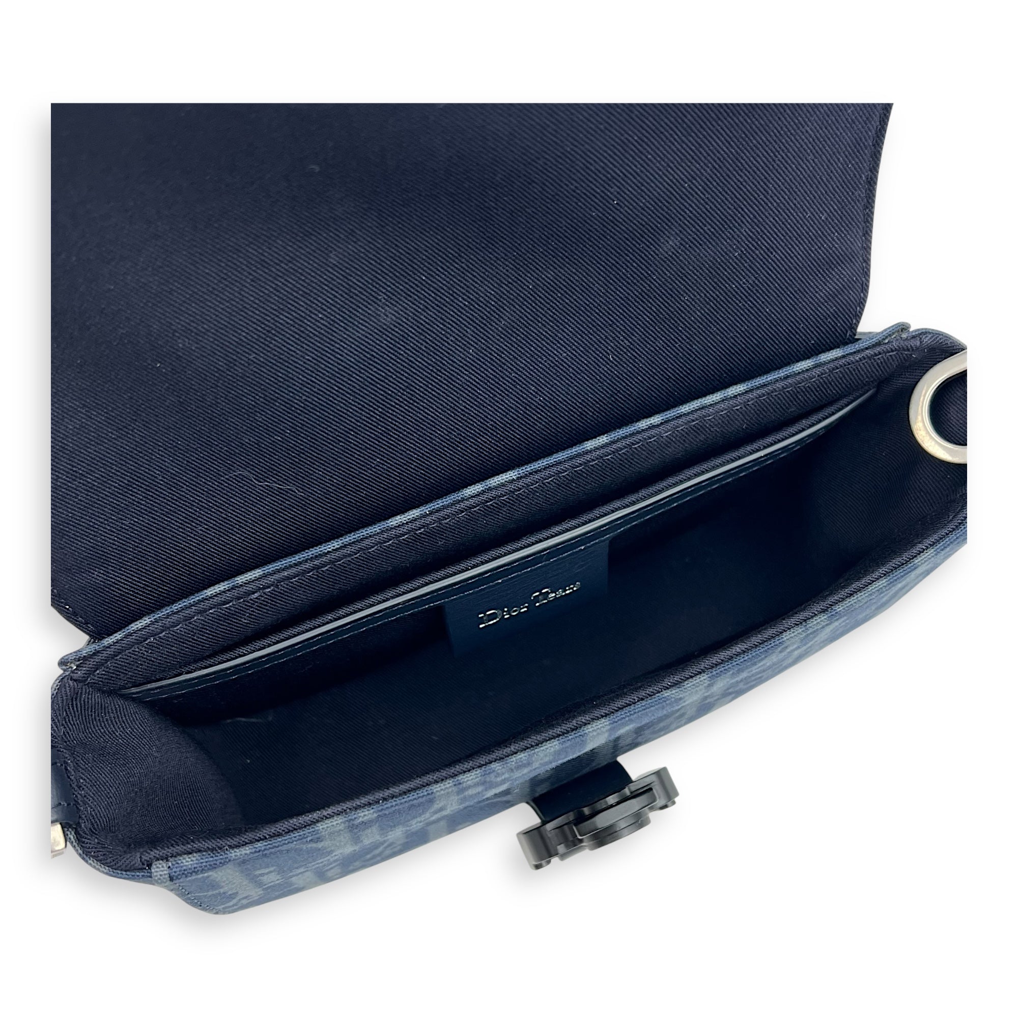 Dior Tears Saddle Blue Crossbody Bag in Denim, Lacquered Metal hardware - Image 9