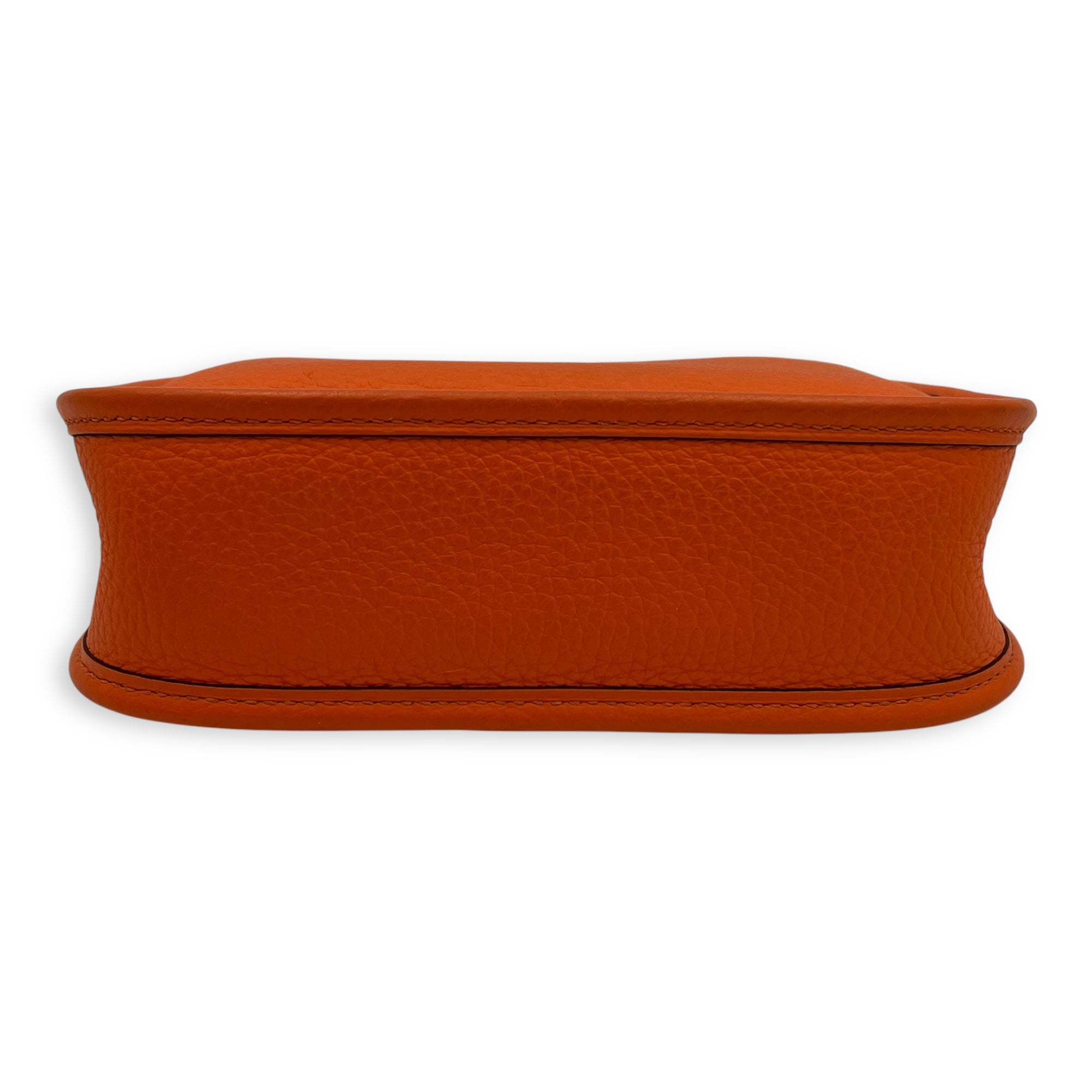 Evelyne Orange in Clemence, Gold hardware - Image 6