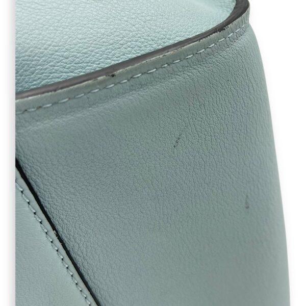 Hammock Medium Blue Top Handle Bag in Calfskin, Silver hardware - Image 9