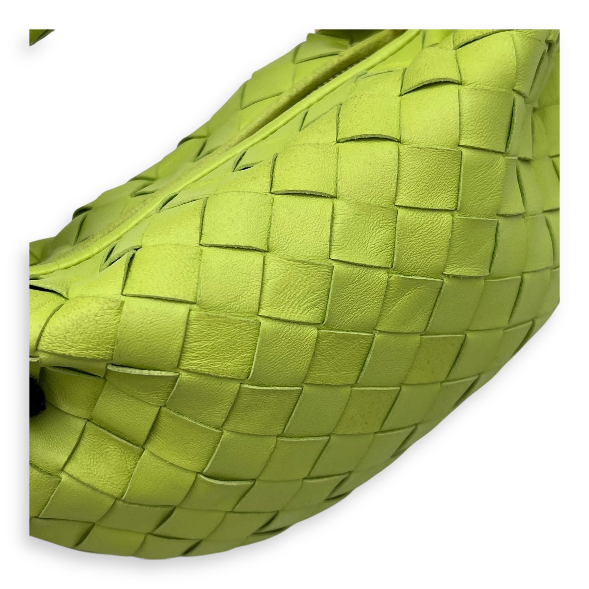 Jodie Mini Green Top Handle Bag in Lambskin, Gold hardware - Image 9