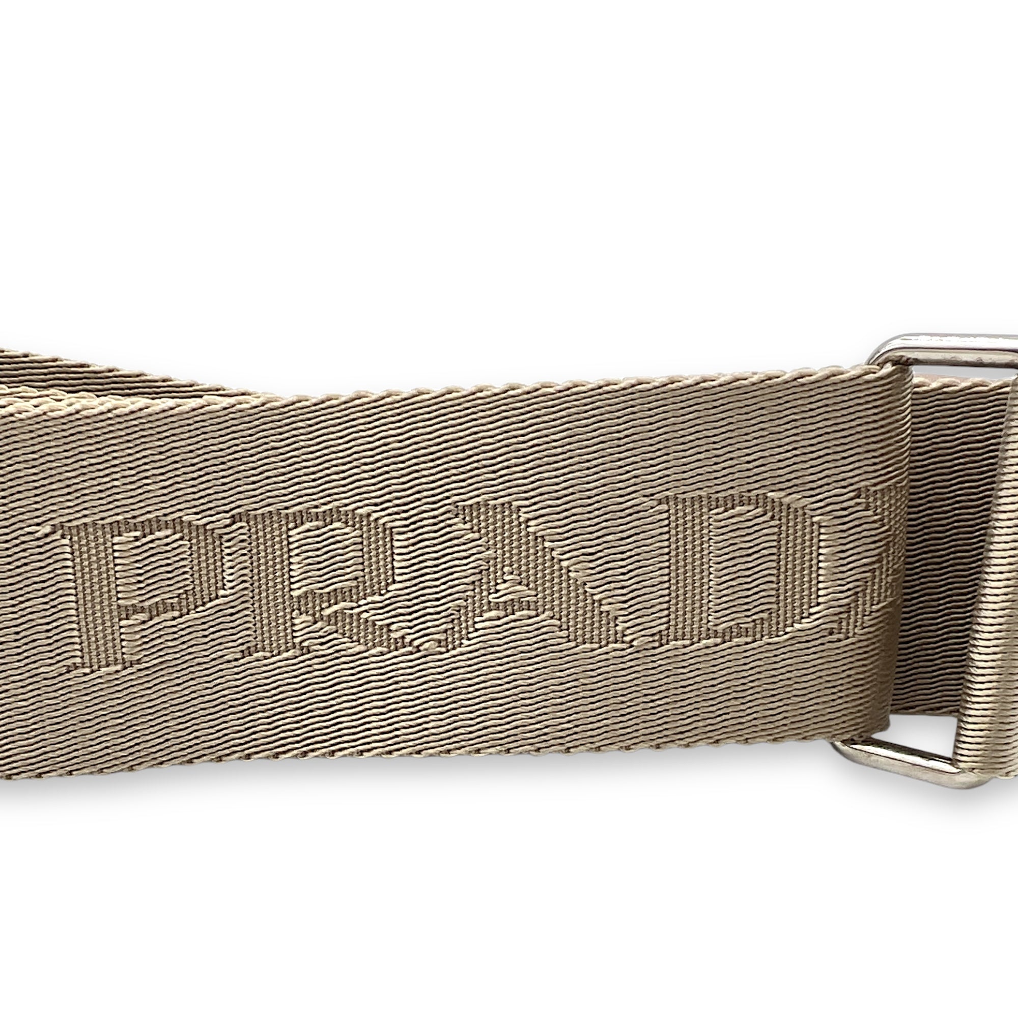 Re-Edition 2005 Beige Crossbody Bag in Re-Nylon, Silver hardware - Image 11