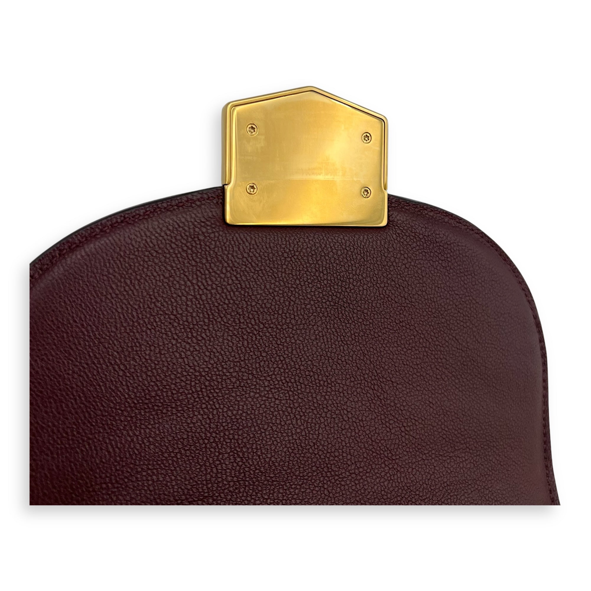 Trotteur Crossbody Bag Red in Calfskin, Gold hardware - Image 8