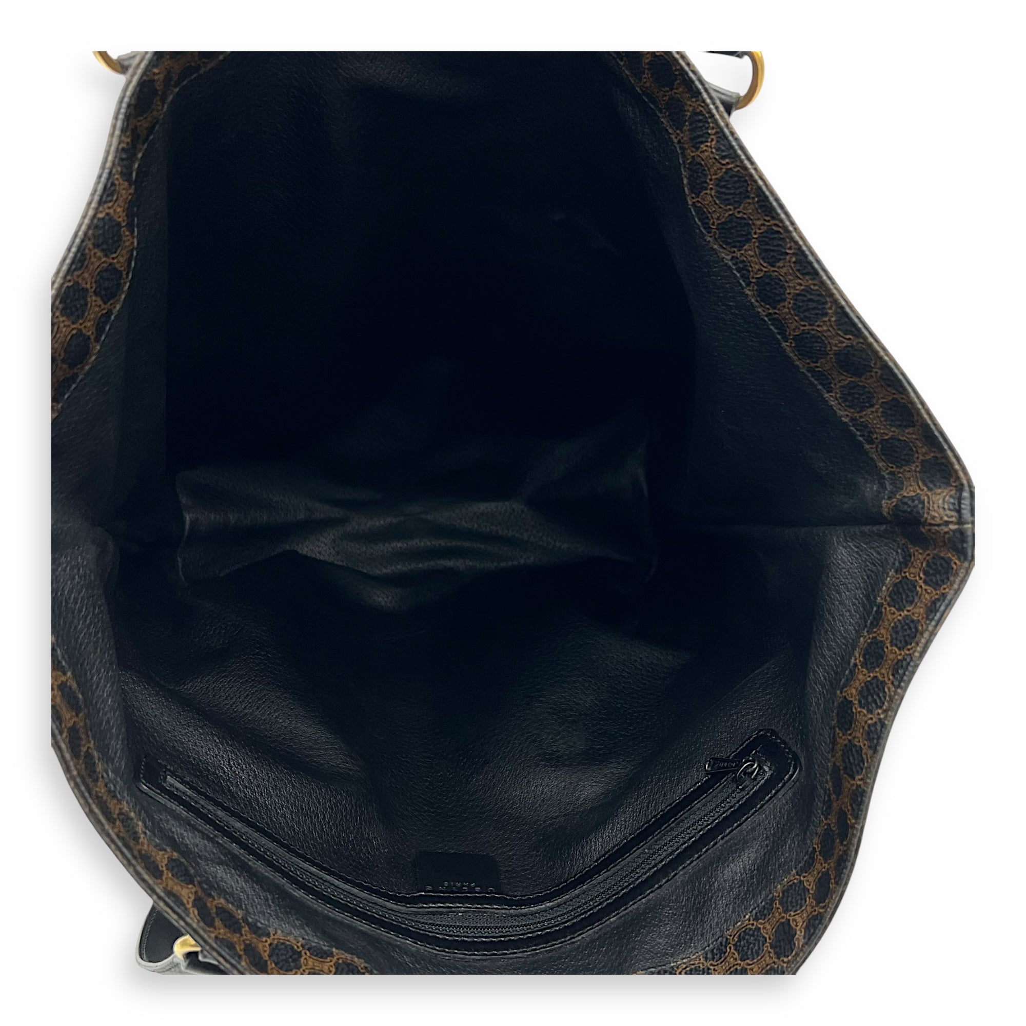 Macadam Tote Bag Black in Coated Canvas, Gold hardware - Image 7