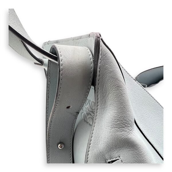 Hammock Medium Blue Top Handle Bag in Calfskin, Silver hardware - Image 15