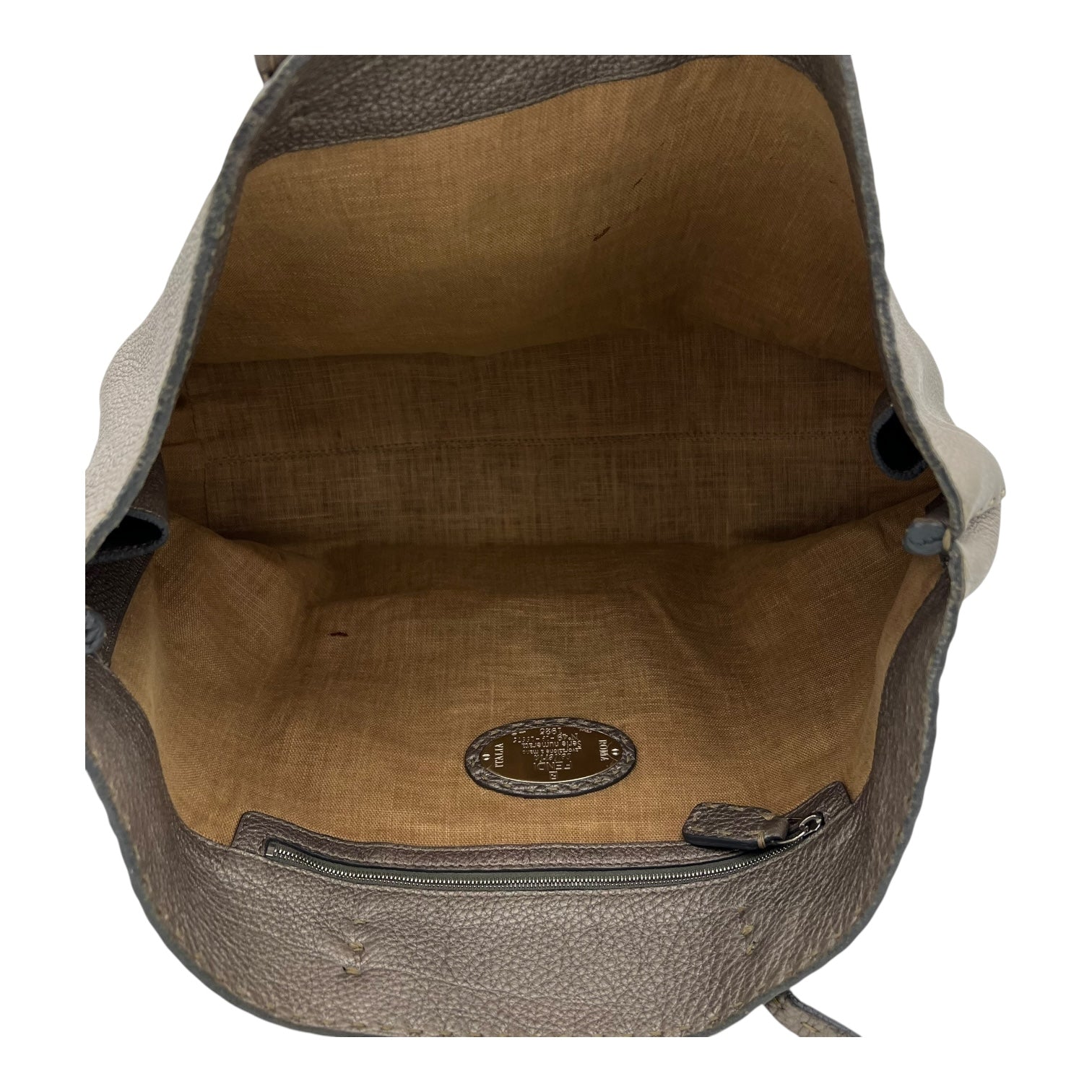 Selleria Metallic Grey Tote Bag in Calfskin, Silver hardware - Image 7