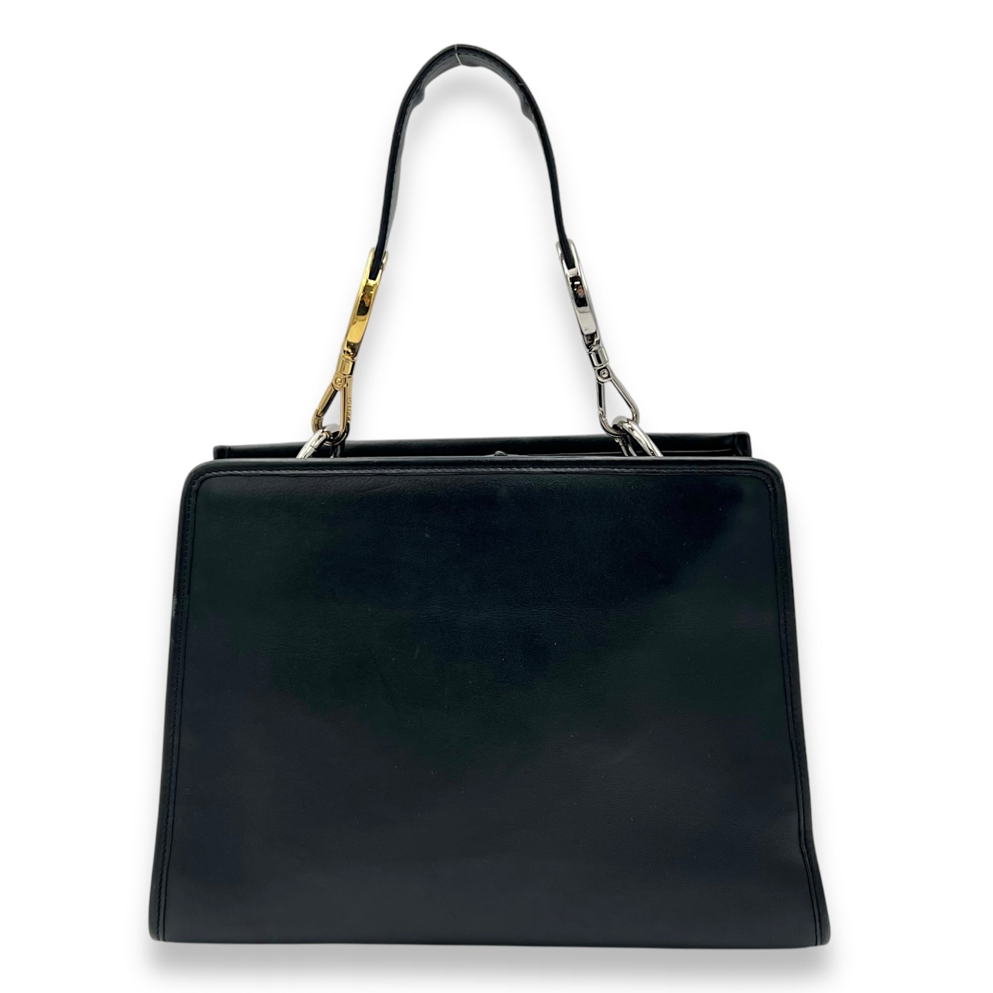 Runaway Shoulder Bag Black in Calfskin, Gold hardware - Image 3