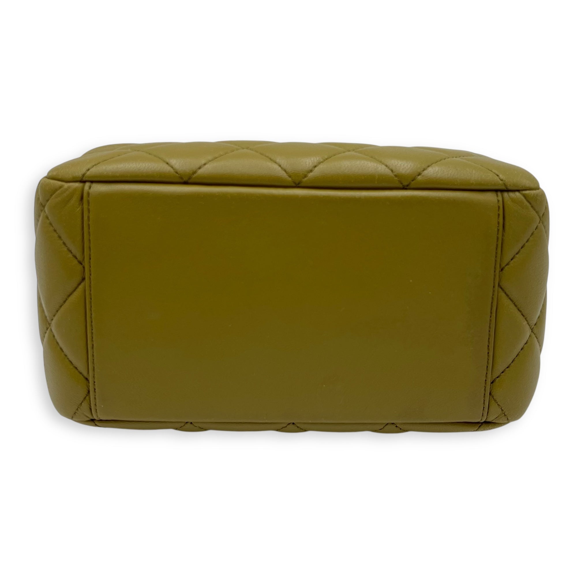 Wenge Wood Green Crossbody Bag in Lambskin, Gold hardware - Image 6