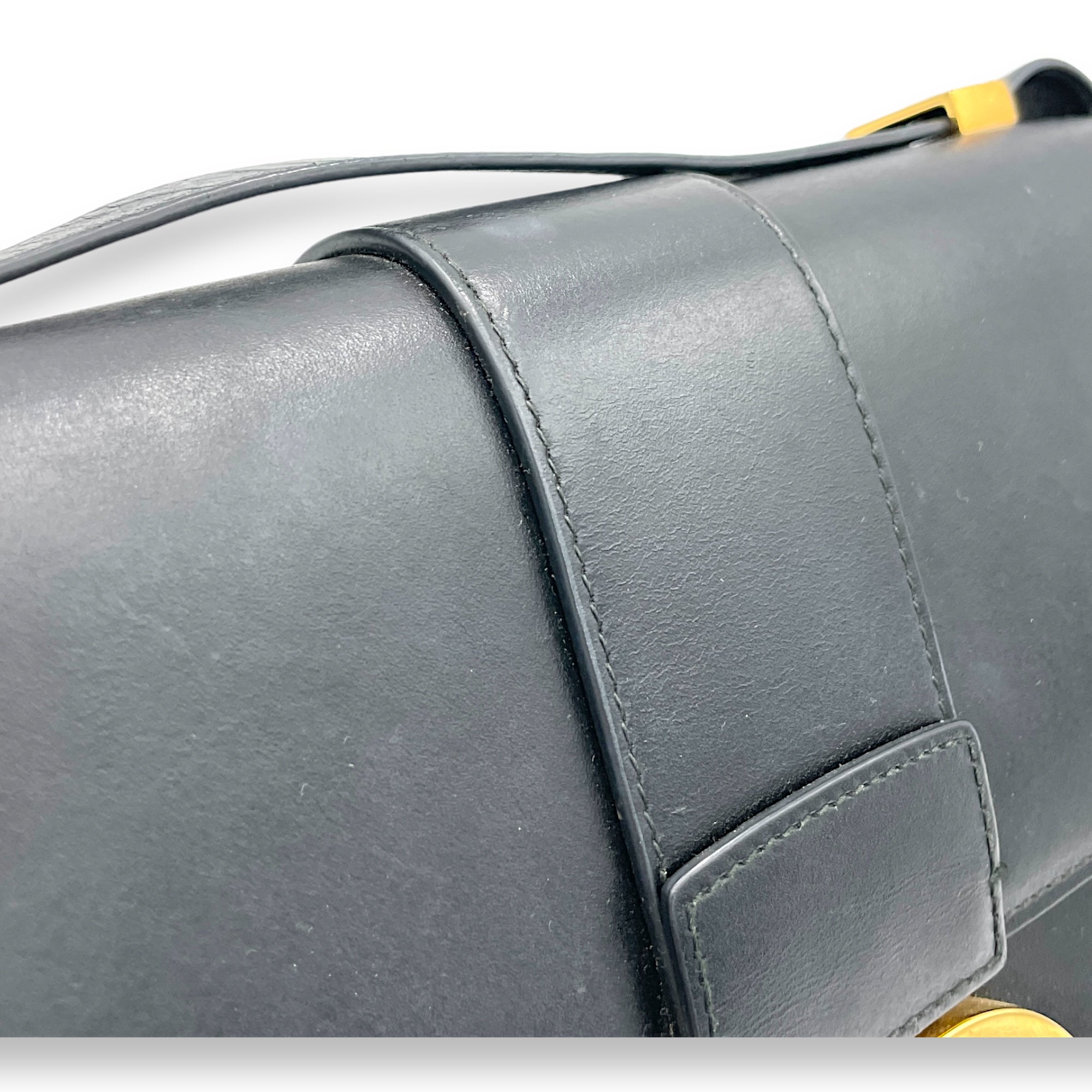 Montaigne Crossbody Bag Black in Calfskin, Gold hardware - Image 7