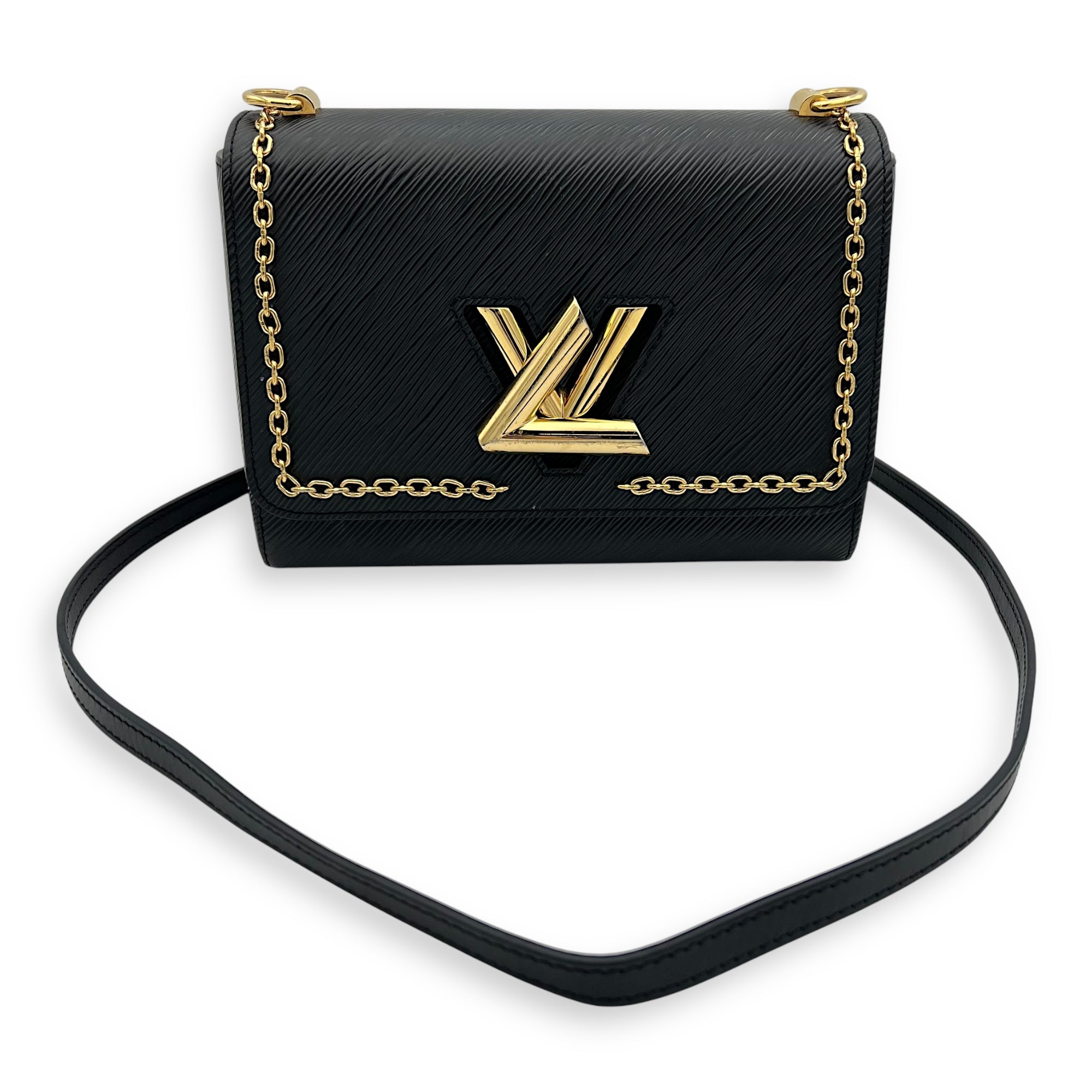 Twist Crossbody Bag MM Black in Epi Leather, Gold hardware - Image 11