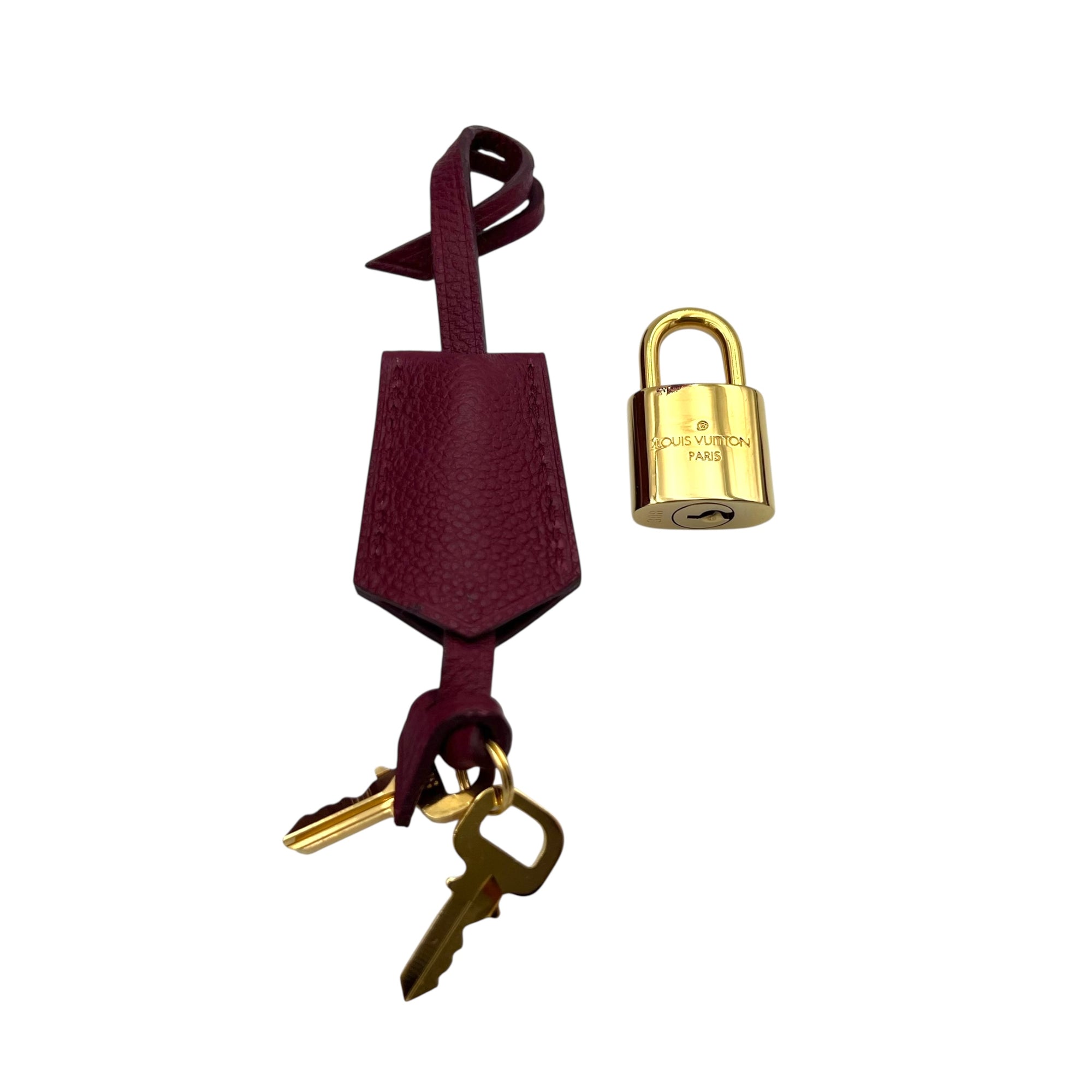 Speedy Bandouliere Top Handle Bag Red in Monogram Empreinte Leather, Gold hardware - Image 19