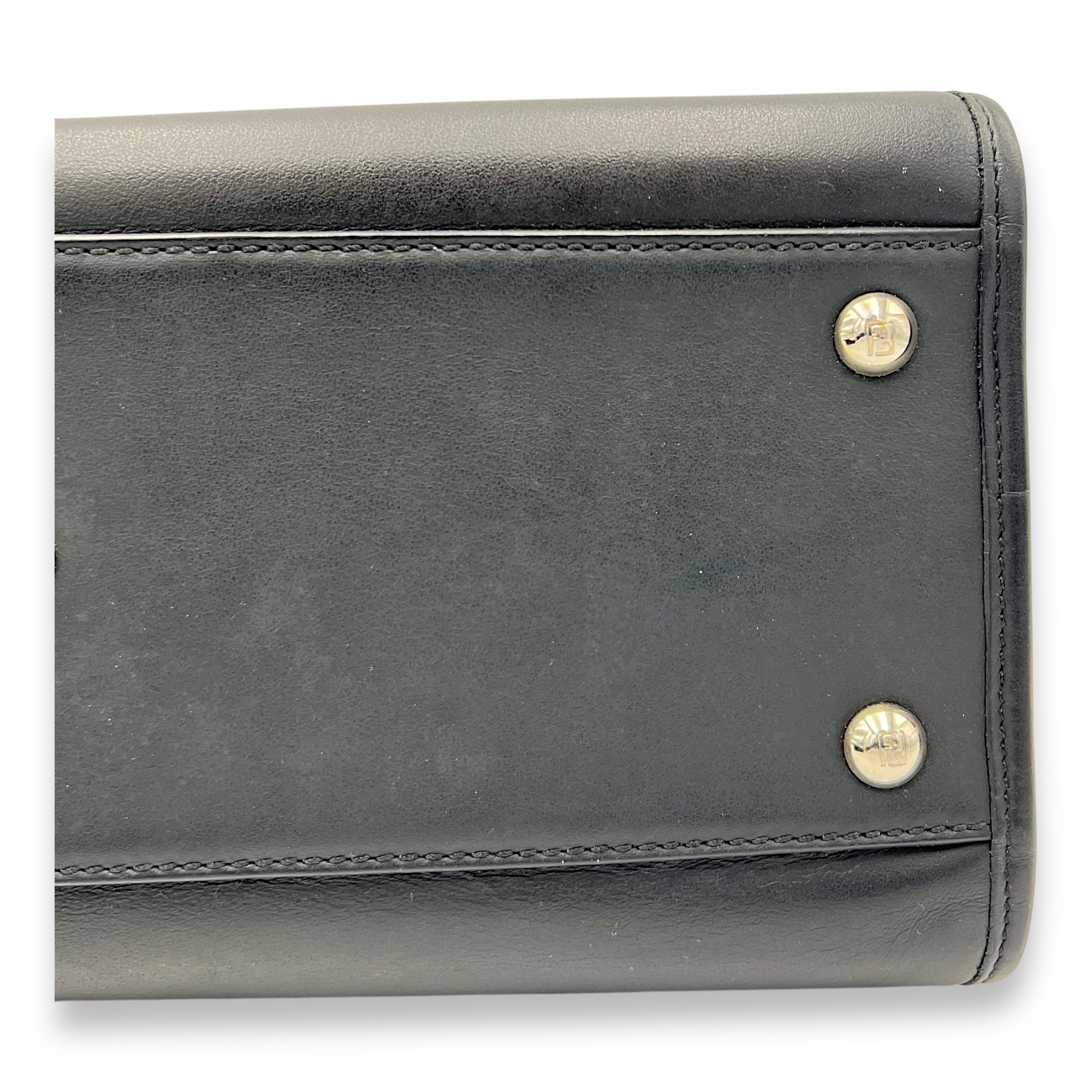 Runaway Shoulder Bag Black in Calfskin, Gold hardware - Image 8