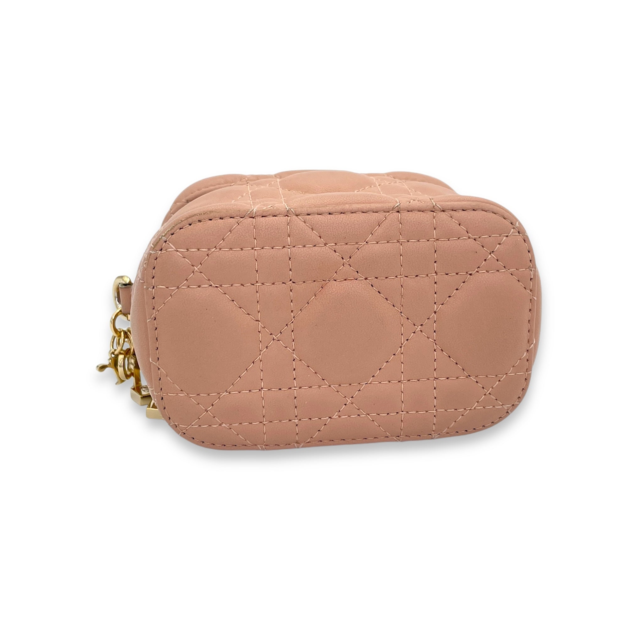 LADY DIOR Micro Vanity bag in Lambskin, Gold Hardware - Image 6
