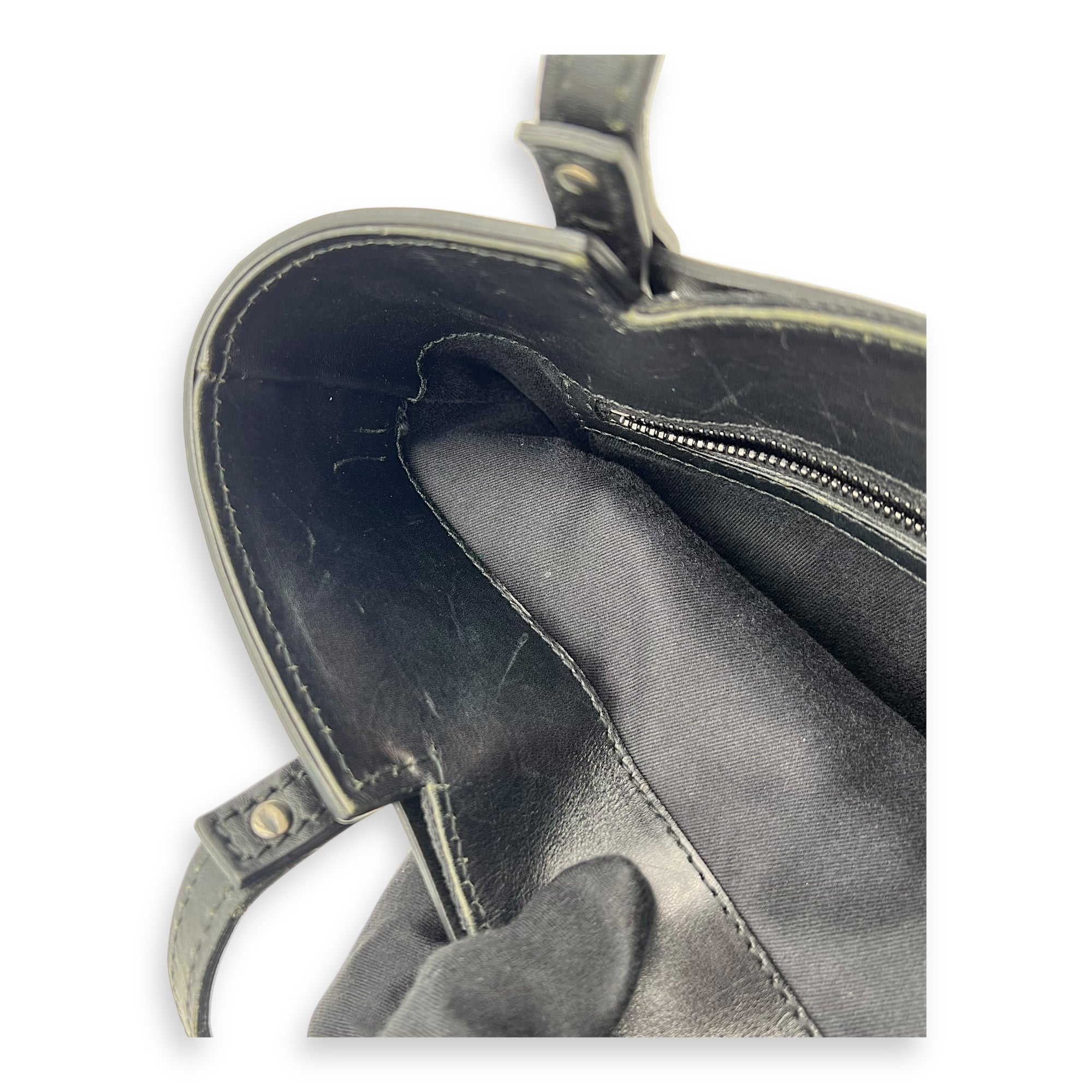 GG Top Handle Bag Black in Canvas, Silver hardware - Image 13