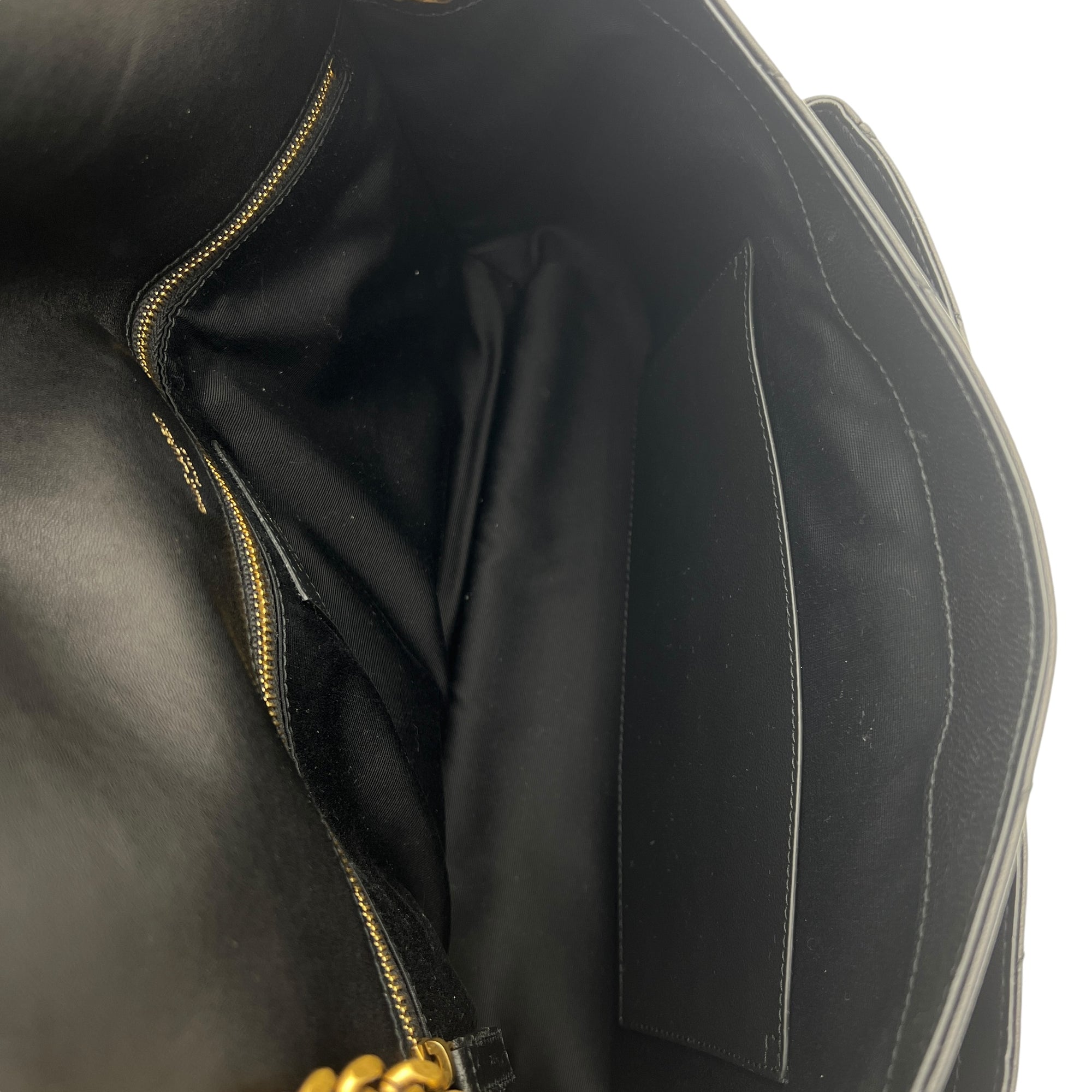 Niki Medium Black Shoulder Bag in Lambskin, Gold hardware - Image 7