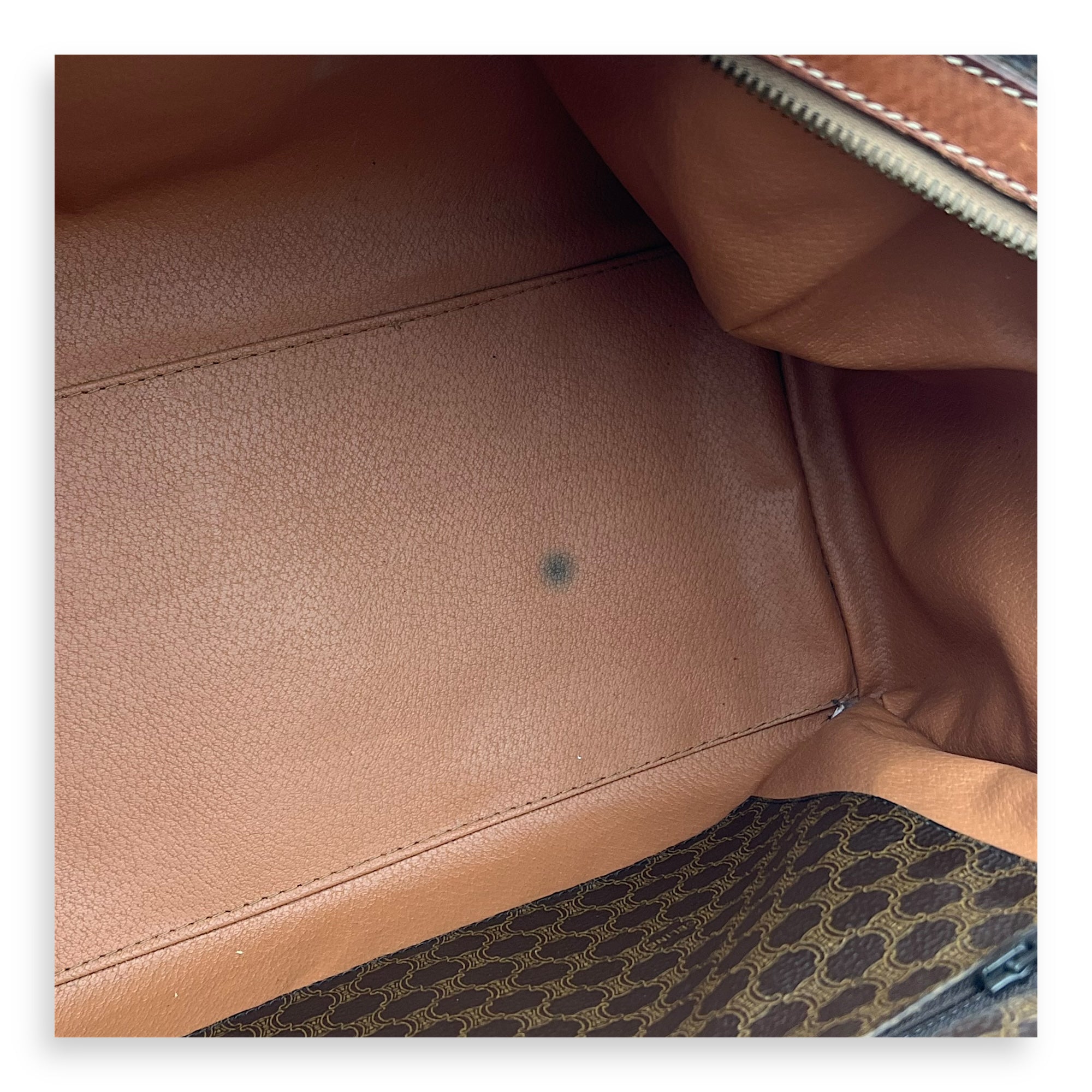 Macadam Top Handle Bag Brown in Coated Canvas, Gold hardware - Image 8