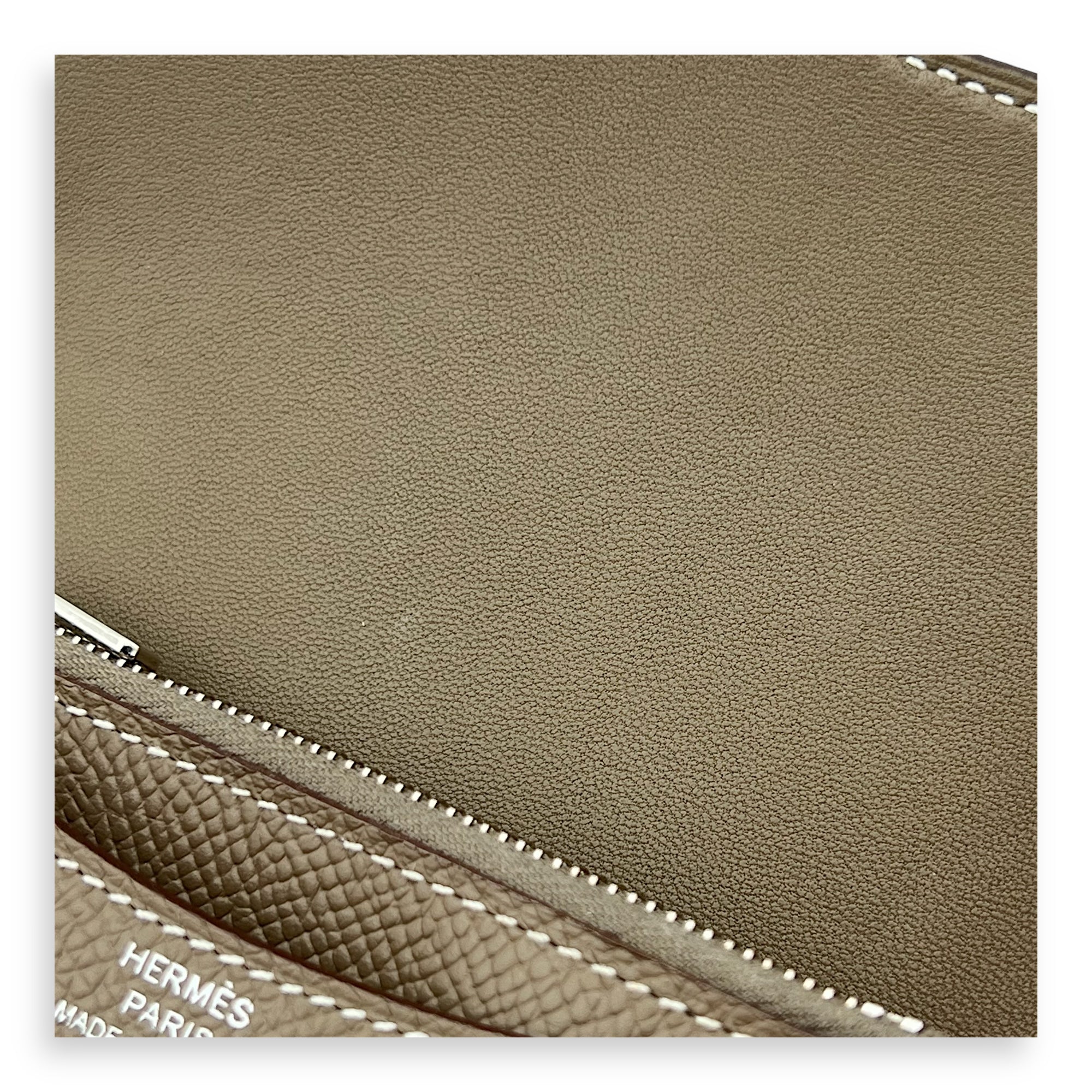 Constance Slim Compact Brown in Epsom, Palladium hardware - Image 8