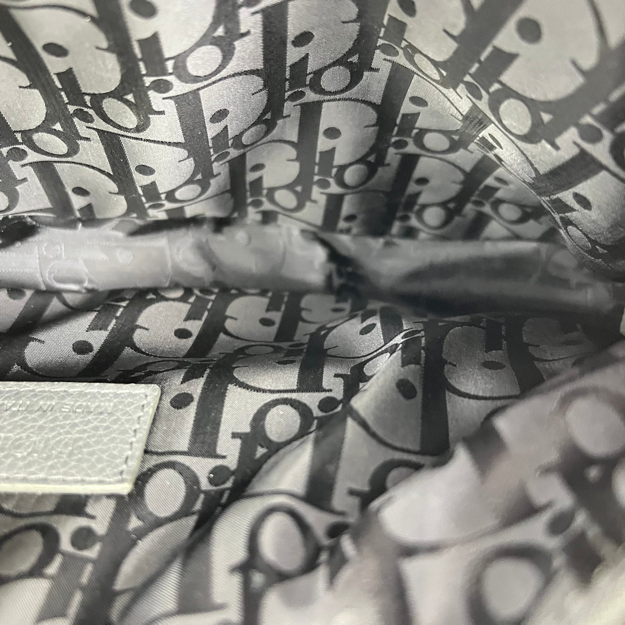 Saddle Crossbody Bag Black in Calfskin, Silver hardware - Image 14